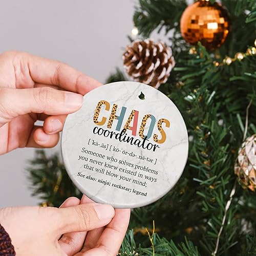 Miniatura 6 de Work Bestie Definition - Adornos de cerámica, divertido árbol de Navidad 2023, mejor amigo, compañero de trabajo, regalo de cumpleaños, amistad,