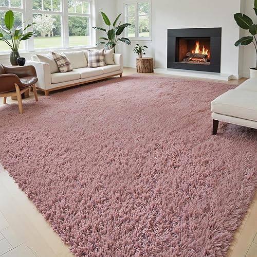 Miniatura 103 de Tapetes para sala de 6 x 9, tapetes de pelo largo grandes y suaves, tapete de área afelpado para dormitorio, decoración estética del hogar para Gris