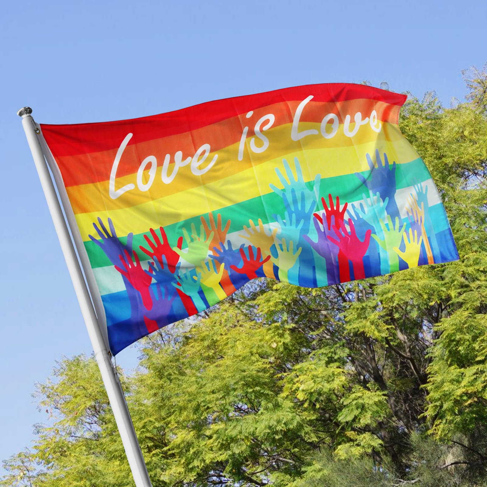 Bandiera Arcobaleno Grande150*90cm Bandiera Dell'Orgoglio