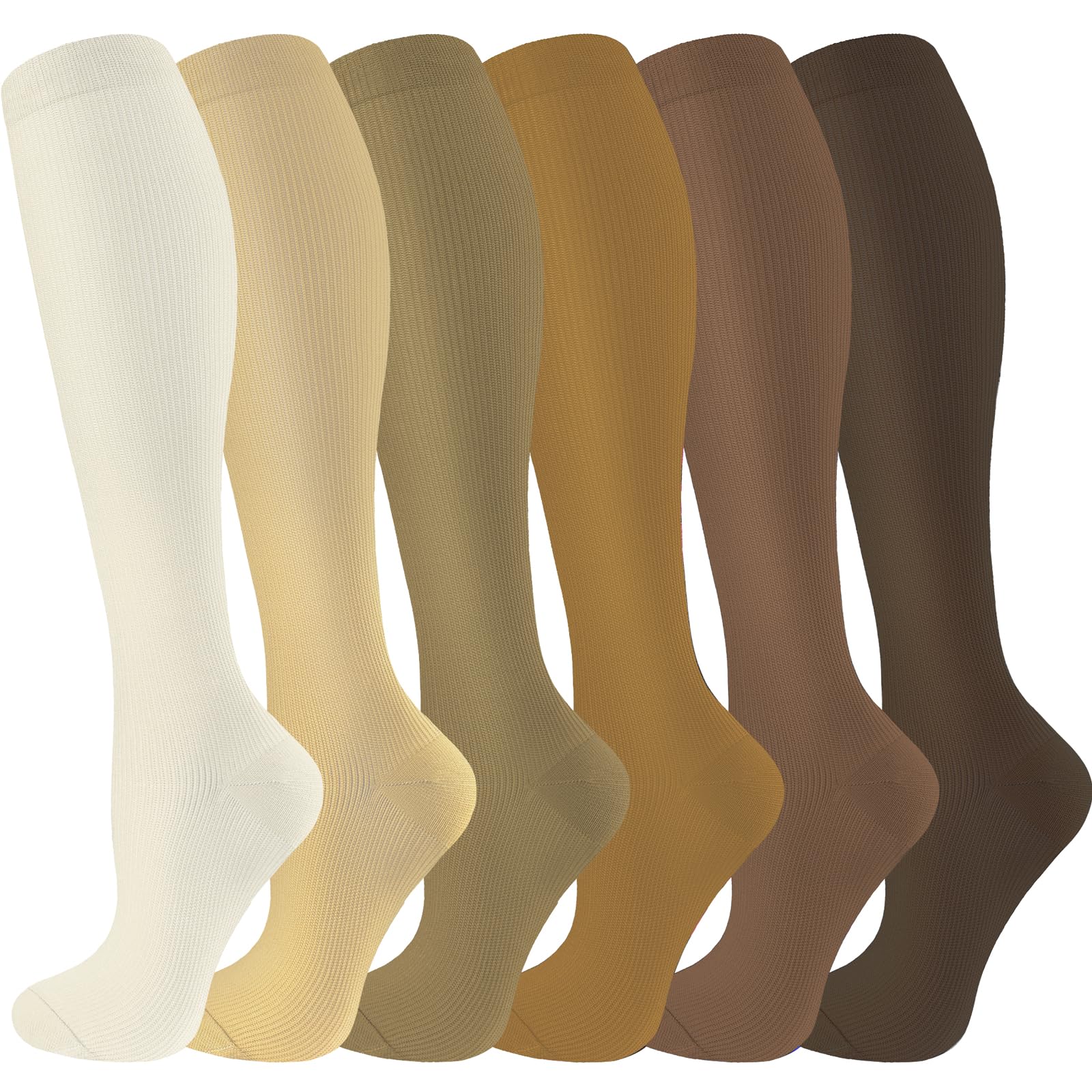 bropite Compression Socks for Women & Men Circulation-Support Knee High Socks 20-30 mmhg-Best for Running,Medical,Nurse,Travel