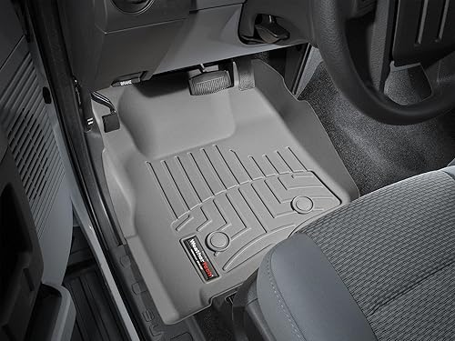 Vista 11 de WeatherTech Revestimientos de suelo personalizados para Ford Super Duty - 1ª fila (443051), color negro