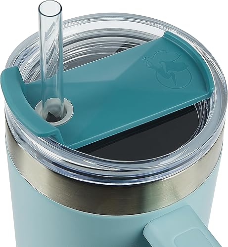 Miniatura 9 de Pelican Hydration Pelican Porter - Vaso aislado al vacío de 40 onzas, acero inoxidable reciclado de doble pared de viaje con doble tapa, taza de