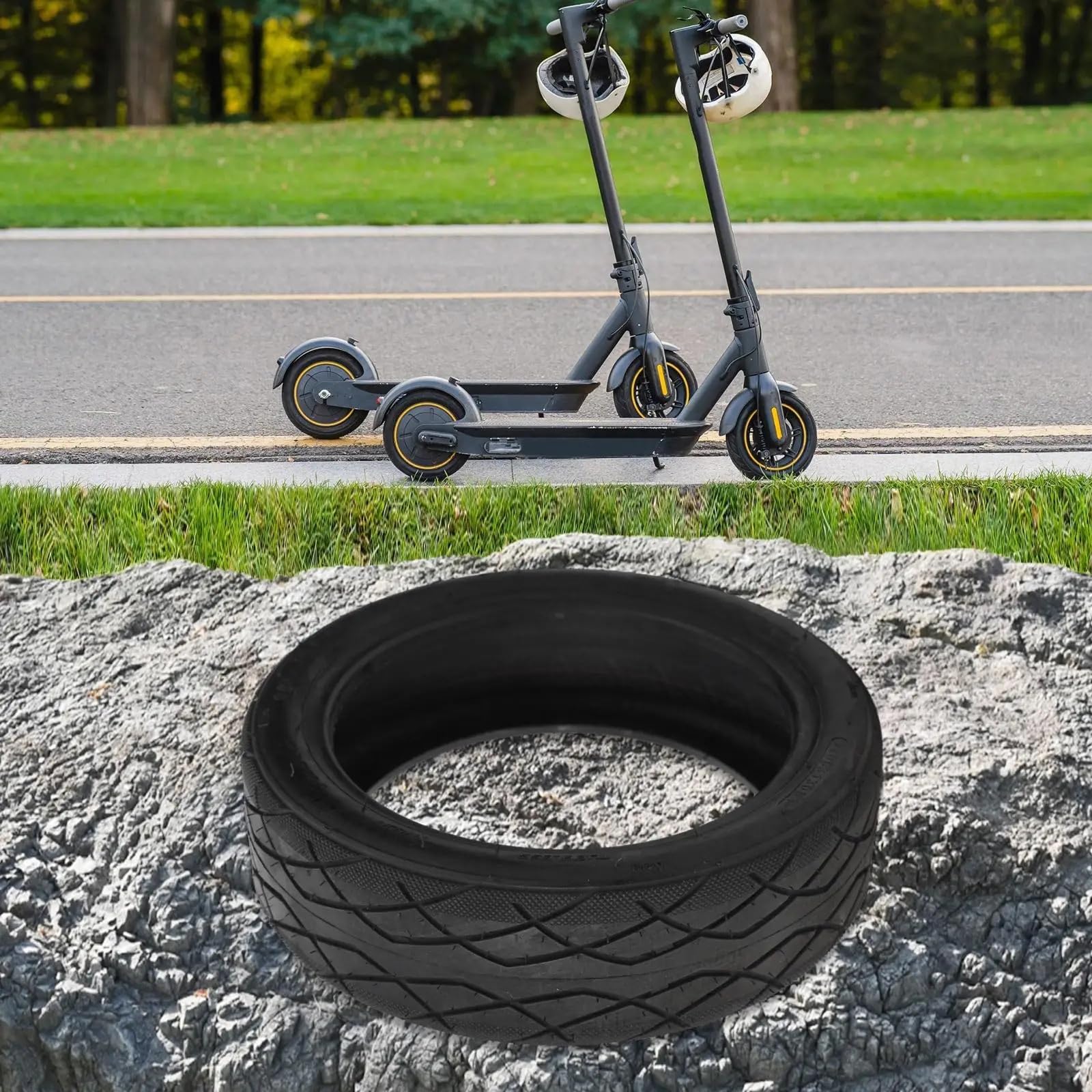 Générique Pneu Trottinette 8.5 Pouce Durabilité exceptionnelle avec Pneu tubeless en Caoutchouc 60/70 6 5 for Scooter électrique Toute Confiance