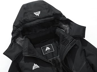 Kids Waterproof Ski Jacket Winter Coat Boys and Girls Fleece Snowboarding Jacket