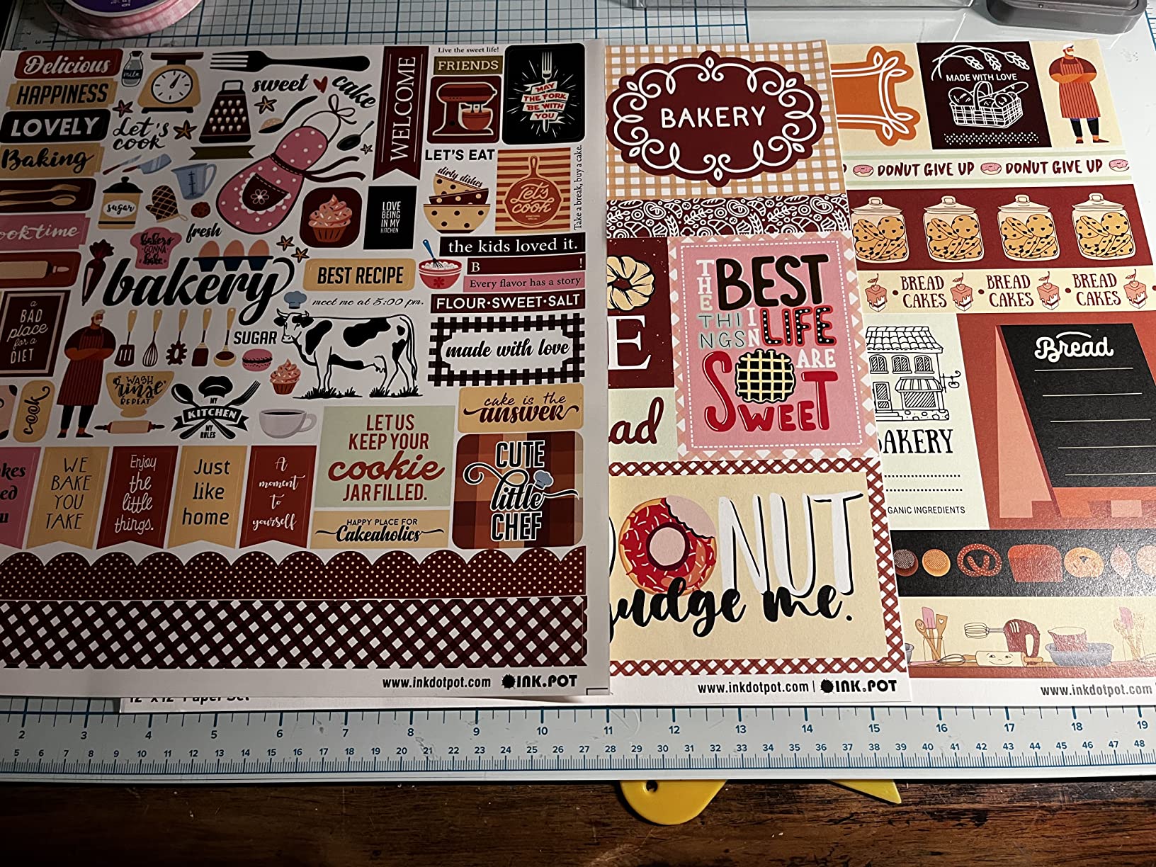 6/mo Finance Inkdotpot Baking Theme Collection Double,Sided