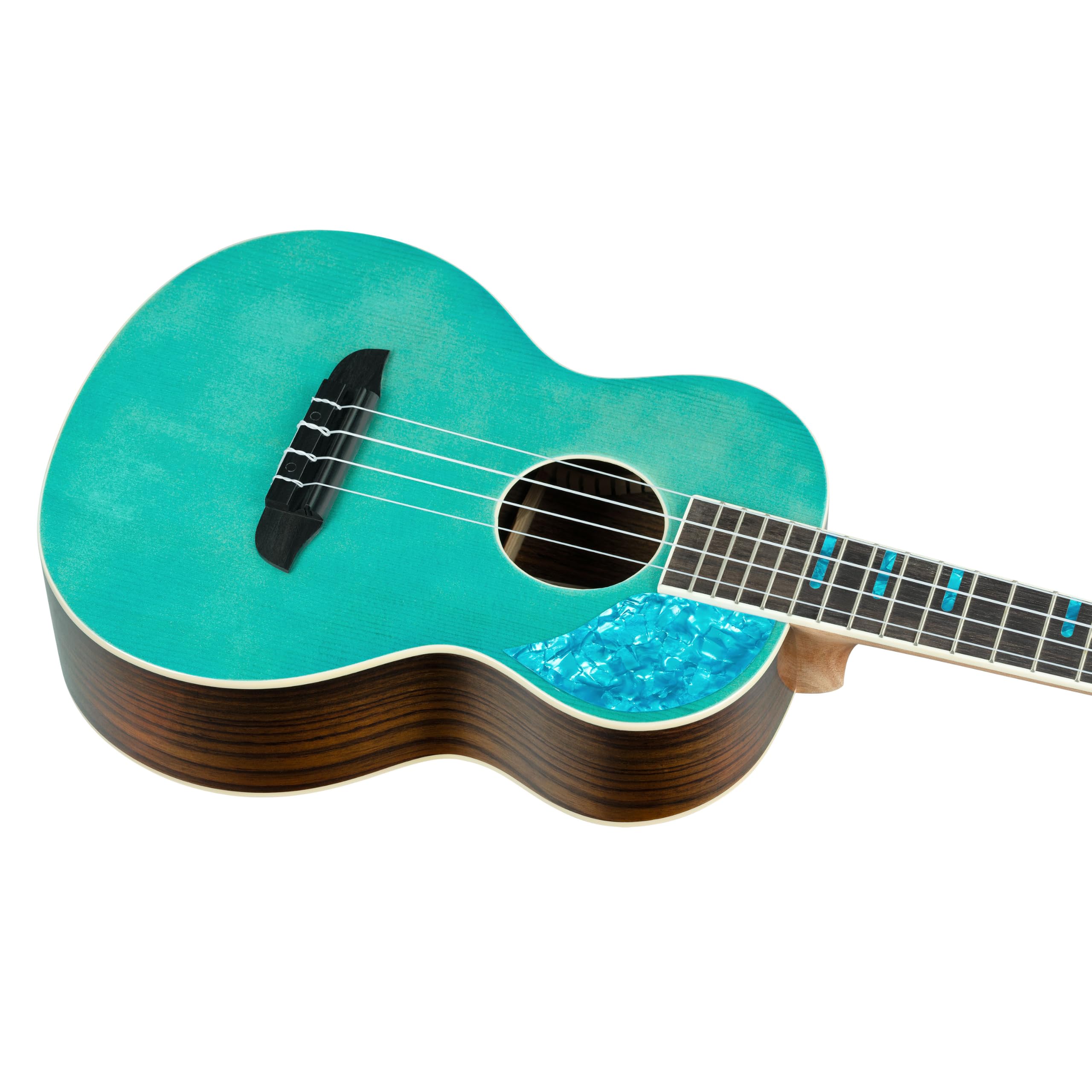 Ortega Guitars Ukulele Tenore Acustico – Ghost Series – Gig Bag Inclusa – Abete Rosso, Blue (RUGH-OCT)