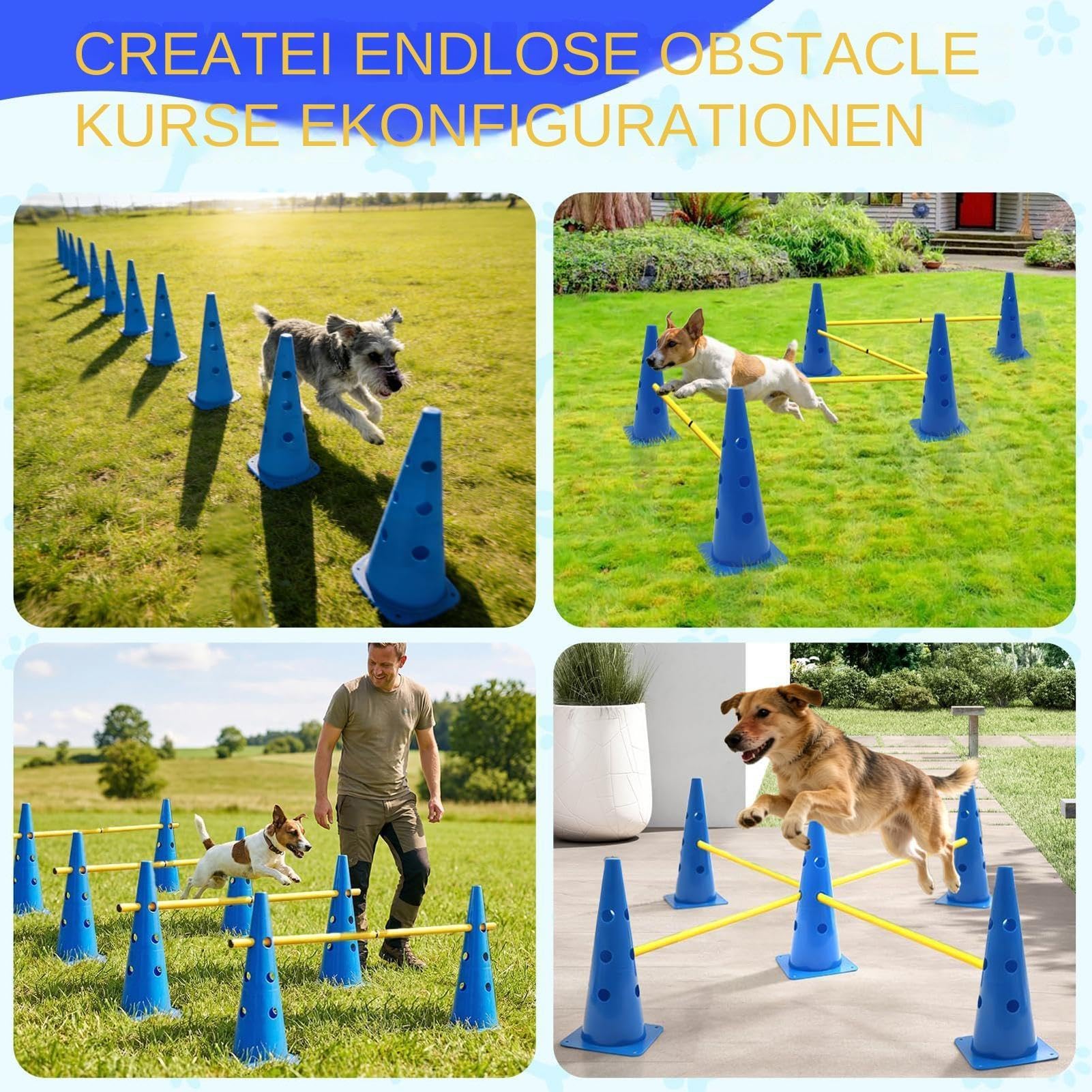Agility-Trainingsausrüstung für Hunde Tragbares Haustierzubehör