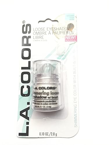 L.A. Colors Sombra de ojos suelta brillante (blanco nieve)