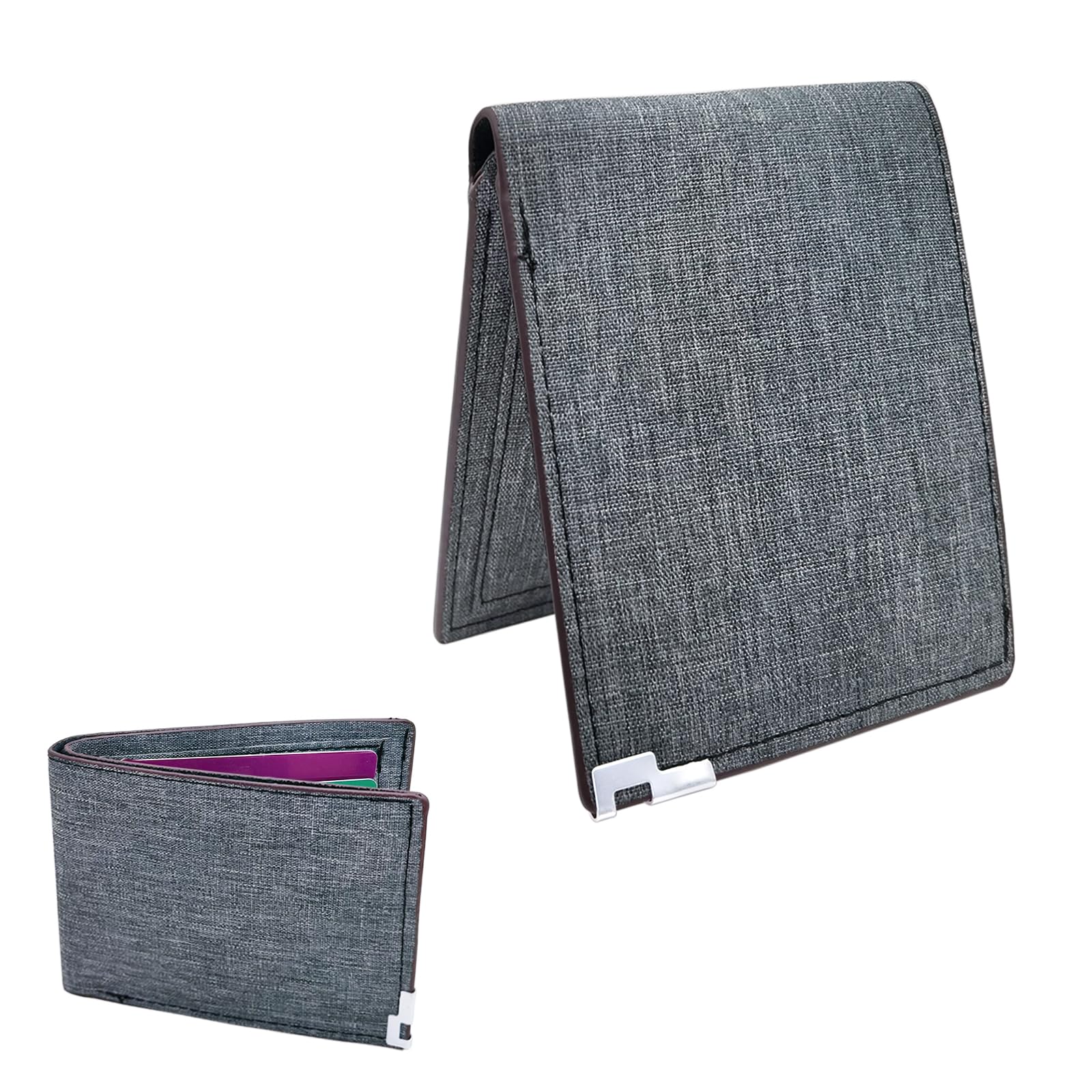 WisePoint Mens Slim Wallet, Denim Fabric Men's Wallet Minimalist Wallet for Men, Mens Bifold Wallet Small Wallet for Teen Boys, Portable Credit Card