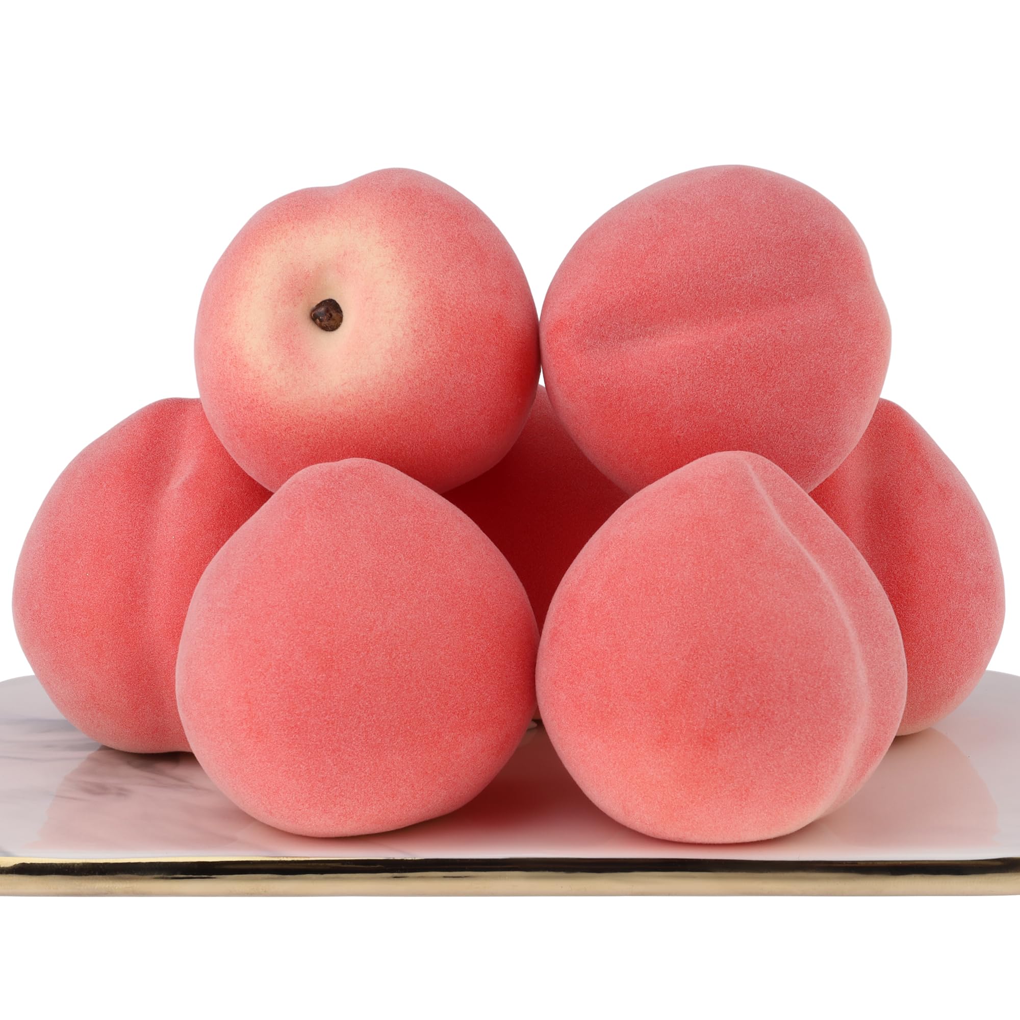 - Gresorth 6pcs Artificial Peach Decoration Fake Fruit Ornament Lifelike Realistic Fruits Display Home Party Decorative Model Props