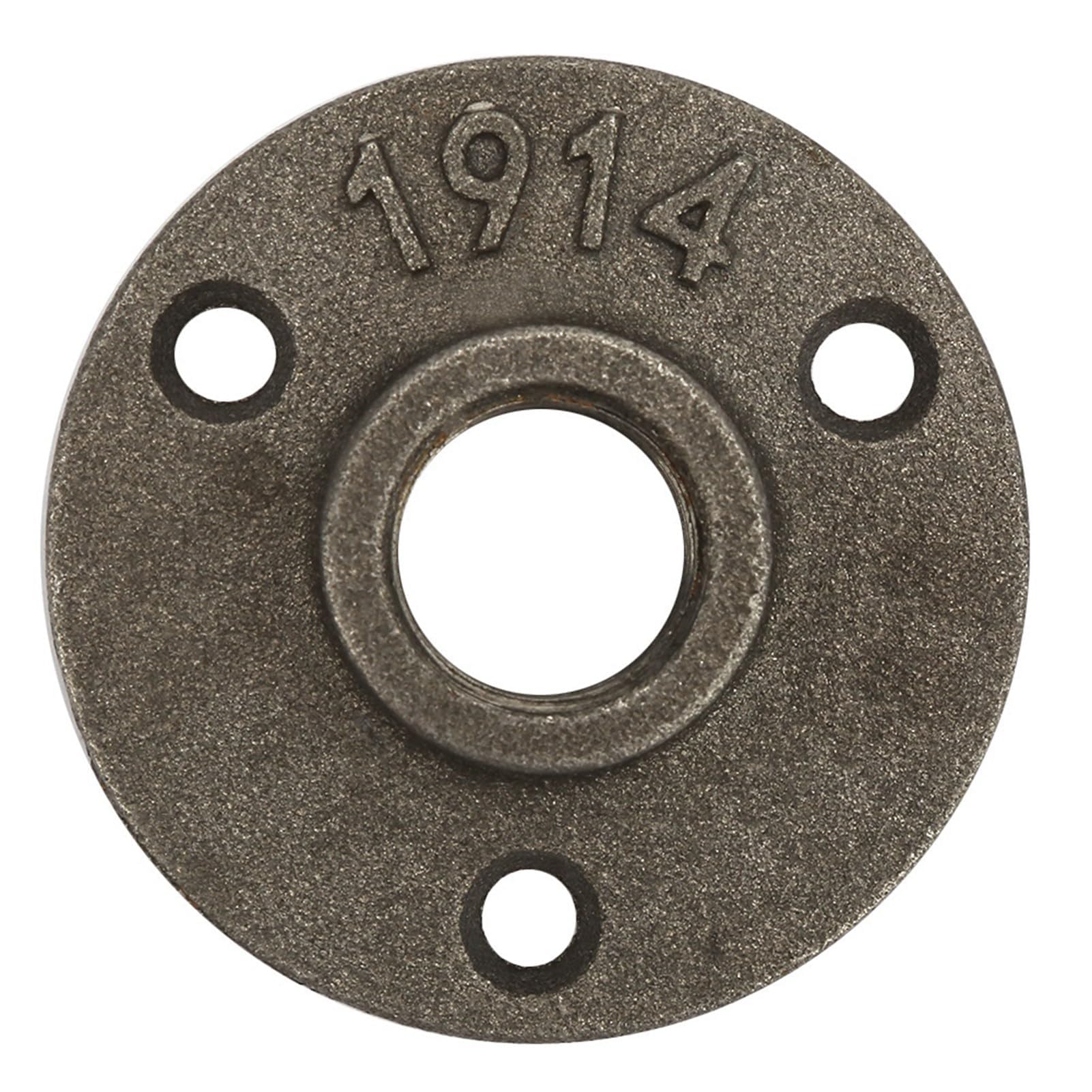 Gewindeflansche Bodenflansch Aluminiumflansch 10 Stück Flanschbasis mit 3 Löchern für Rohrverschraubung 1/2 Zoll