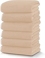 Vista 31 de TENSTARS Juego de 12 paños de alta calidad, secado rápido, terciopelo coral de microfibra suave, altamente absorbente, uso multiusos como baño, spa