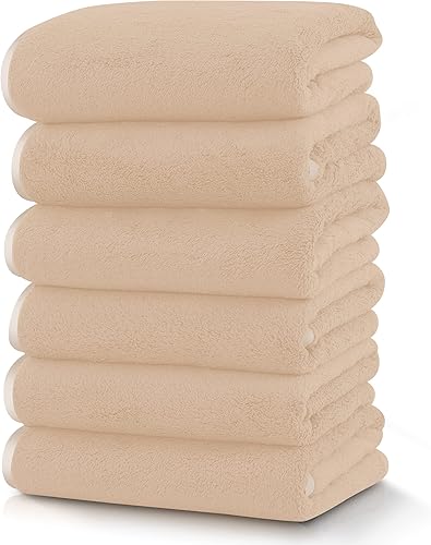 Vista 176 de TENSTARS - Toallas de mano para baño con dobladillo de seda, secado rápido, toalla absorbente de microfibra ultrasuave para baño, fitness, gimnasio