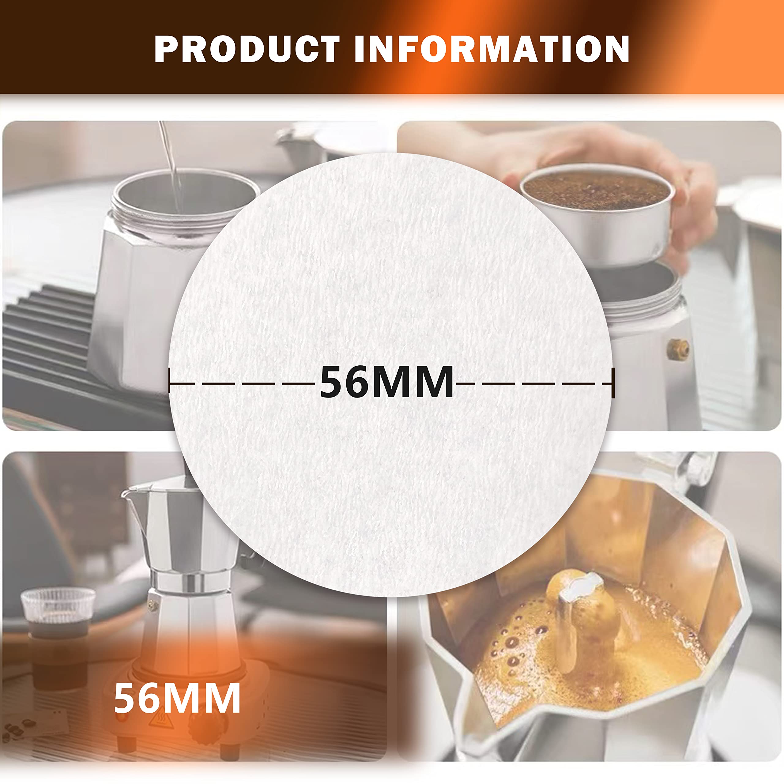 Filtri Caffè Americano Naturali - 100 Pezzi 45/155mm Per Macchine Da Caffè, Carta Non Sbiancata - Foto 12