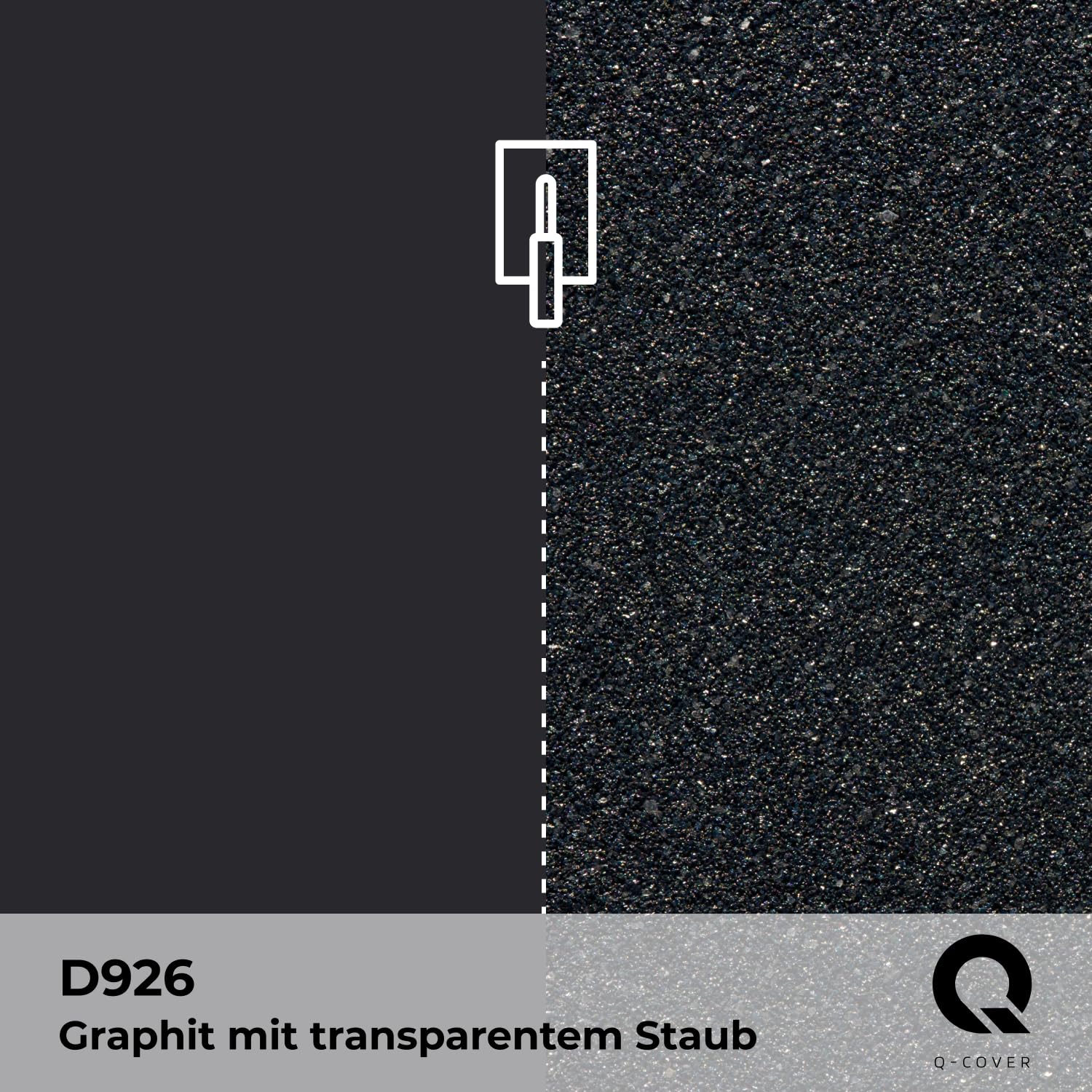 Quarzgrund für Dekorativer Putz mit Mica Graphit D926 7,5KG | Acrylatdispersion Grundiermittel Innen & Außen für Wände und Decken Grundierung Schutz Mosaikputz ca. 0,3-0,4 KG/m2