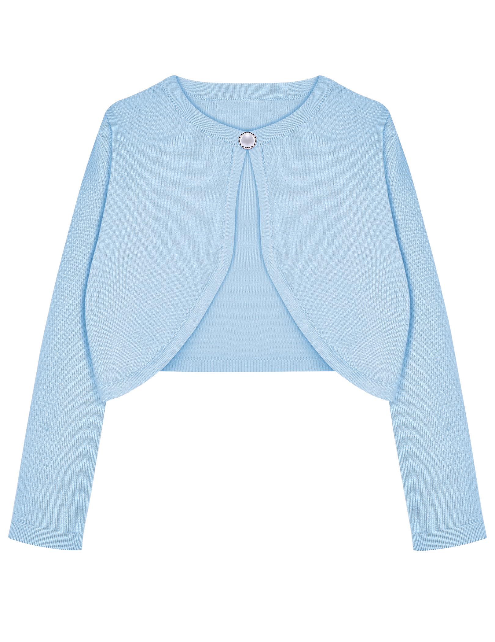 Arshiner Girls Open Front Shrug Cardigan Knit Bolero with Button Closure
