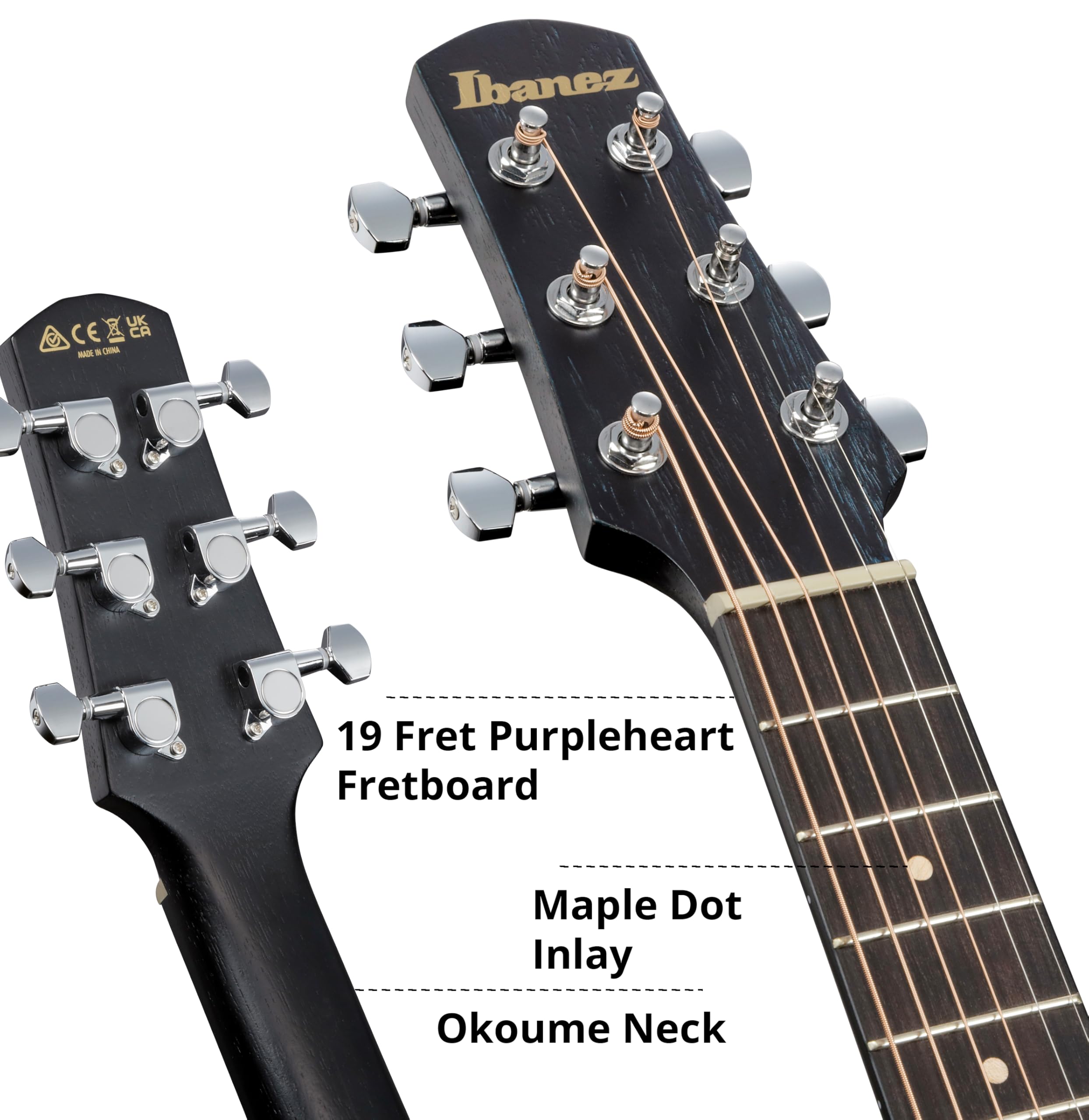 Ibanez EWP16EWB-GAO Galaxy Aqua Open Pore - Strumento a corde