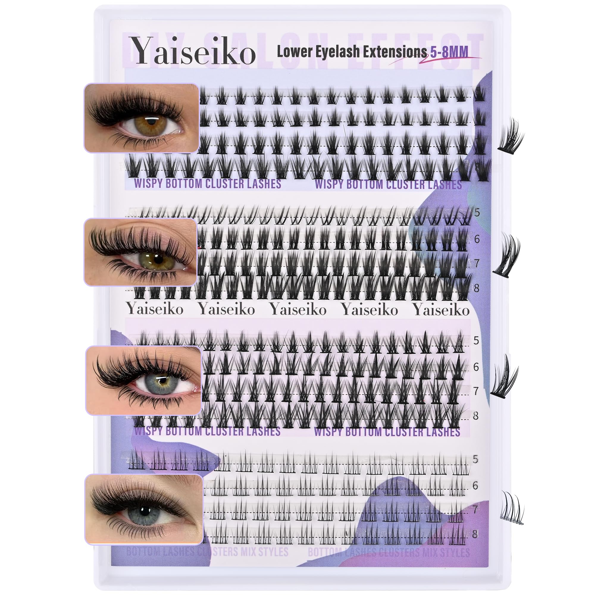Yaiseiko Fluffy Lash Clusters - 300D Volume Eyelashes -27