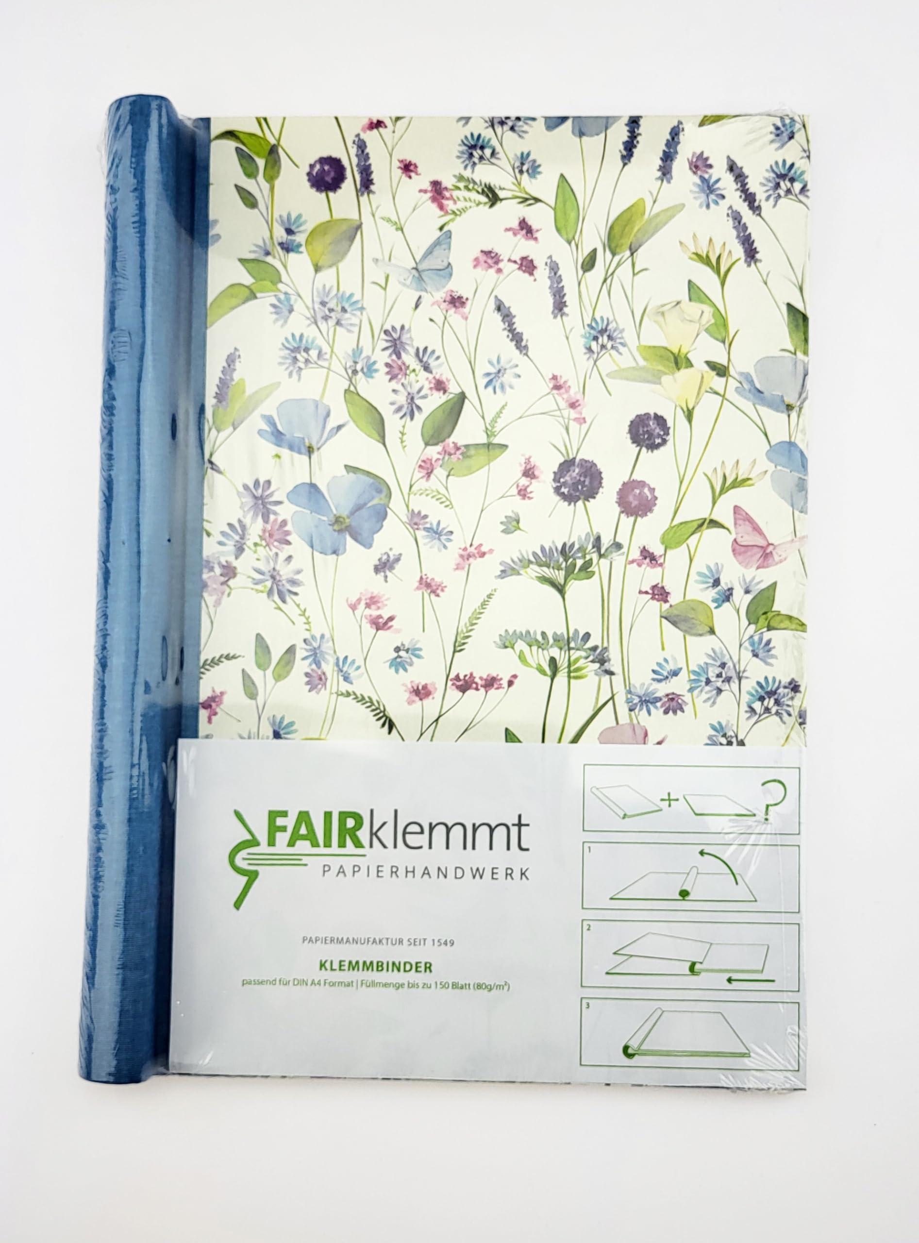 Klemmbinder Frühlingserwachen, A4, Blue, 150 Seiten, 30.8 cm x 30.8 cm