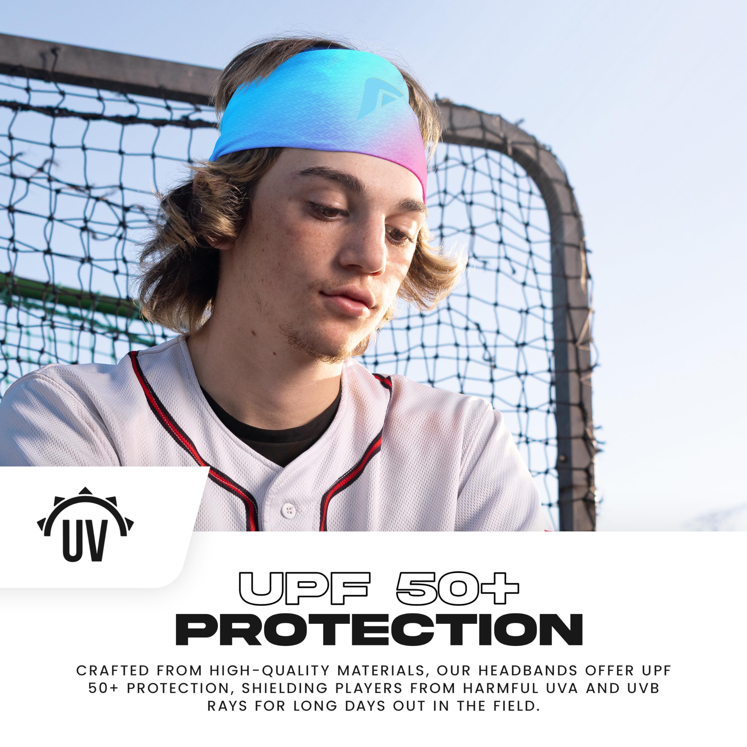 Franklin Sports Baseball + opaska do softballu - trening dla dorosłych + sportowe opaski na głowę dla mężczyzn + kobiet - odprowadzająca pot do biegania + ćwiczeń - jeden rozmiar pasuje do większości