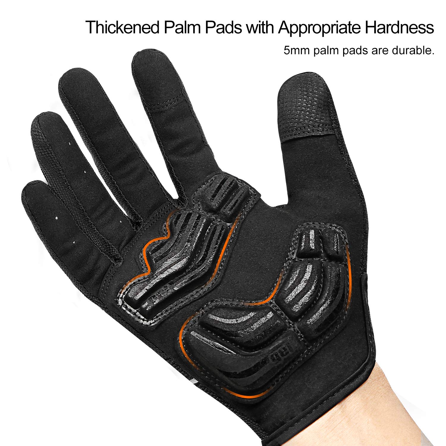 Gant Chauffant Moto Femme INBIKE Gants VTT Homme Femme Respirant Et Extensible Gants Velo à Écran Gant Chauffant Velo