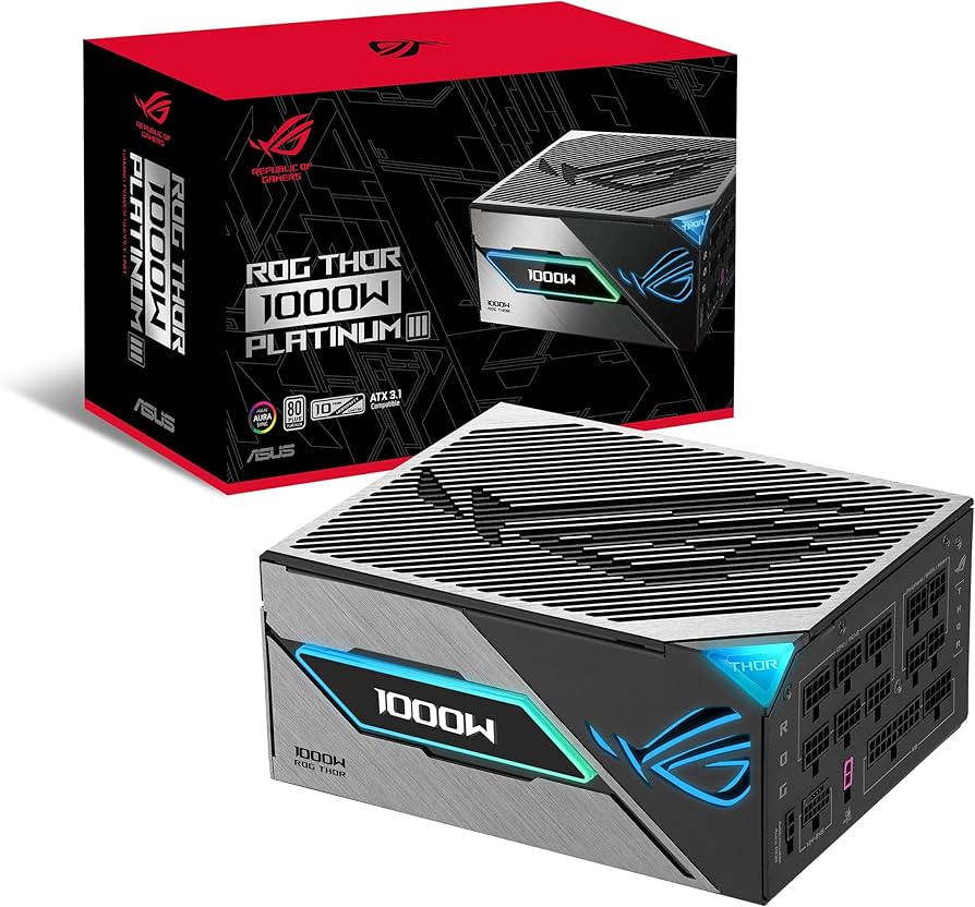 【新品！】ASUS ROG Thor 1000W Titanium III Amazon.com: ASUS ROG Thor 1000W Platinum III PSU (80 Plus Platinum