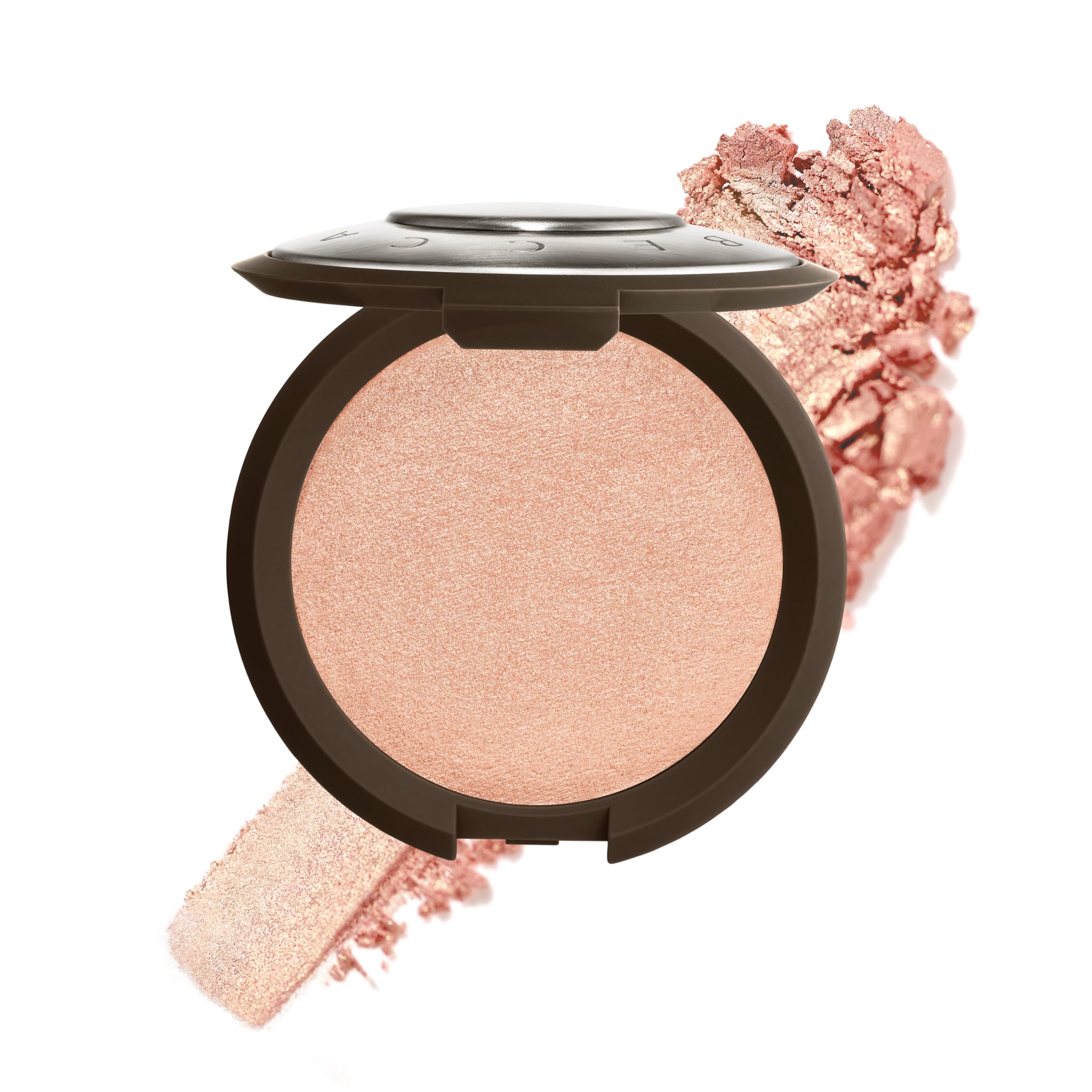 Smashbox X BECCA Shimmering Skin Perfector Pressed Highlighter | Creamy Formula that Melts into Skin for a Natural, Radiant, Glow-Boosting Highlight