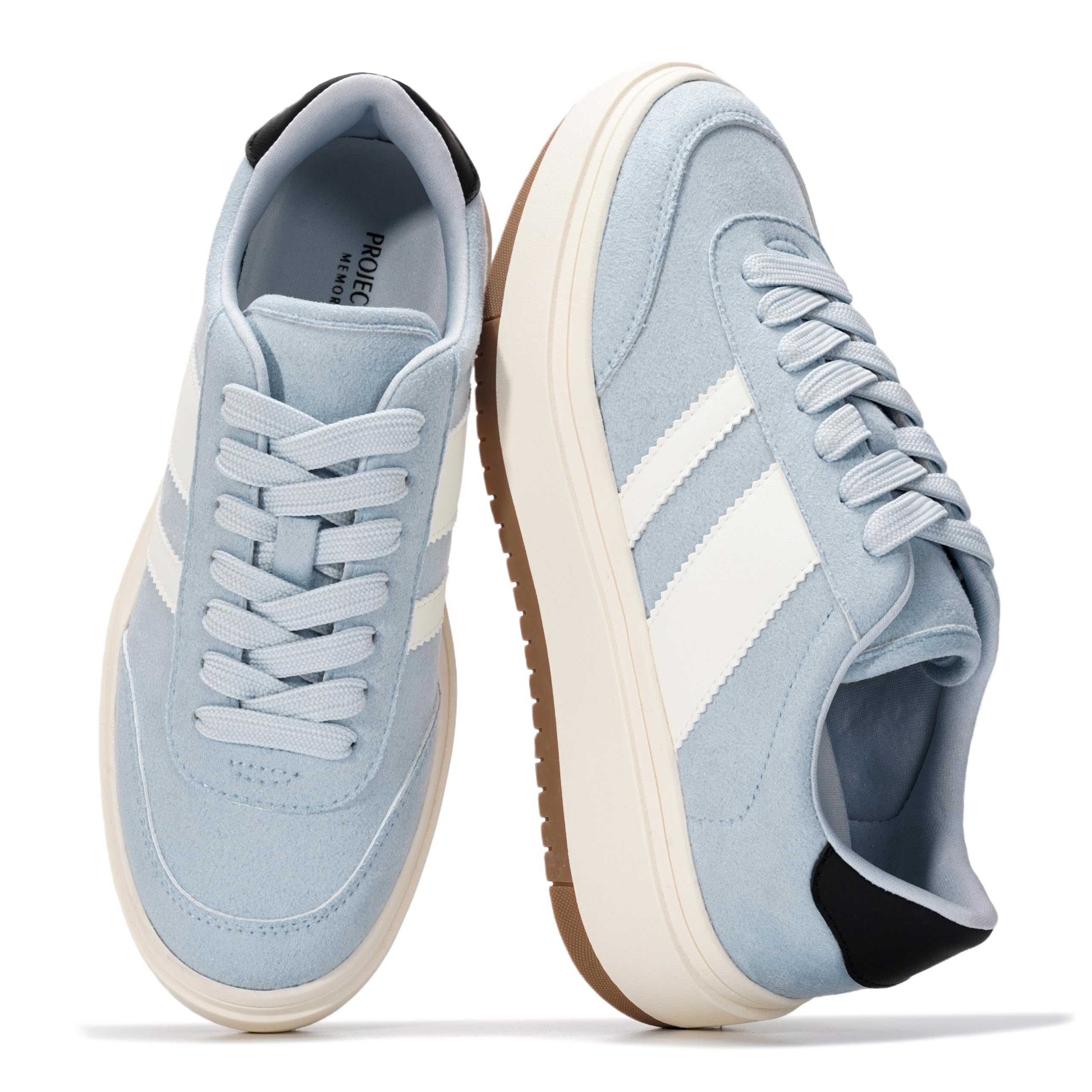 Project Cloud Platform Sneakers for Women - Lightweight Memory Foam Insole Womens Sneakers - Non-Slip Fashion Sneakers for Women Footwear - Women's