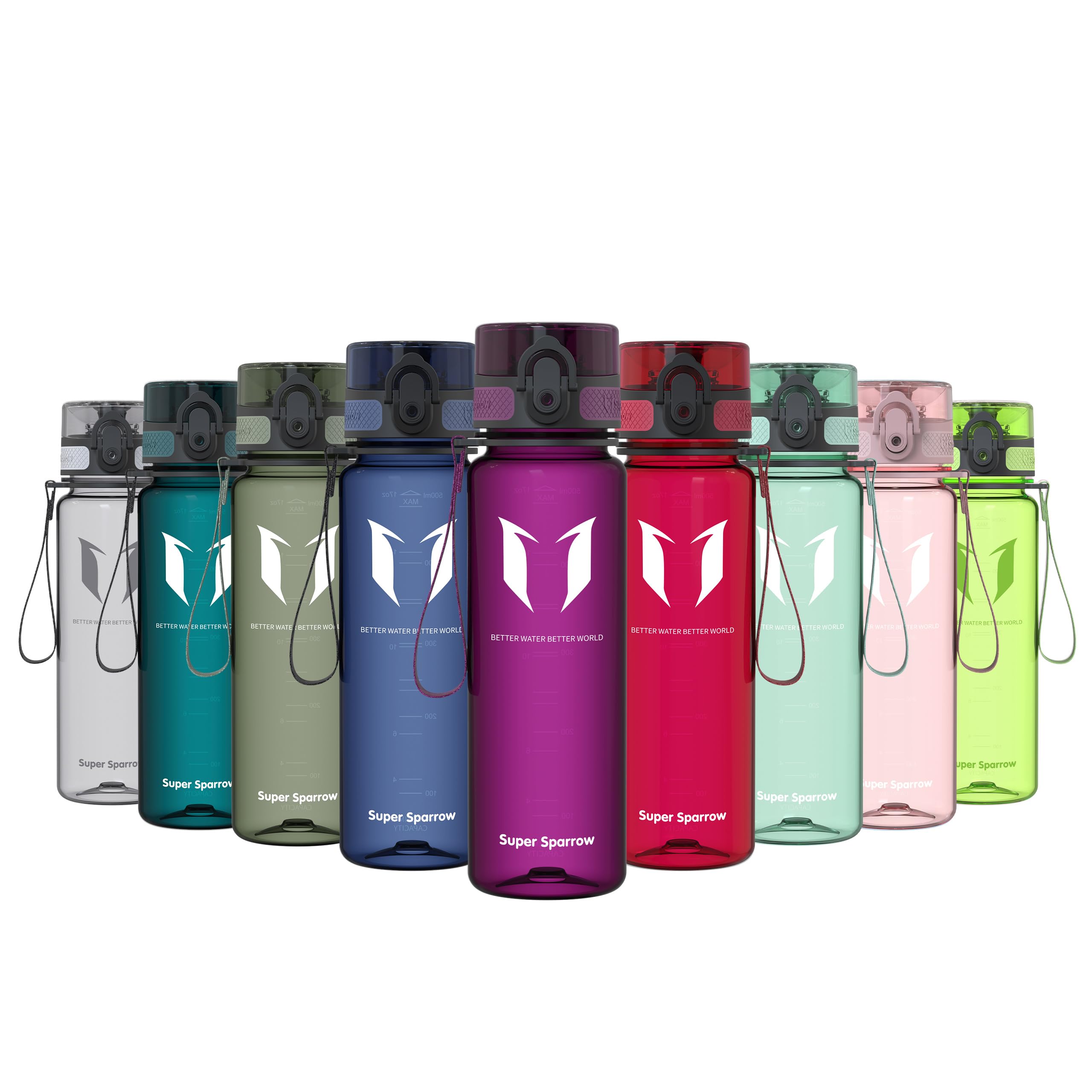 Super Sparrow Botella de Agua Deportiva -350ml & 500ml & 750ml & 1000ml - Sin BPA — view 81