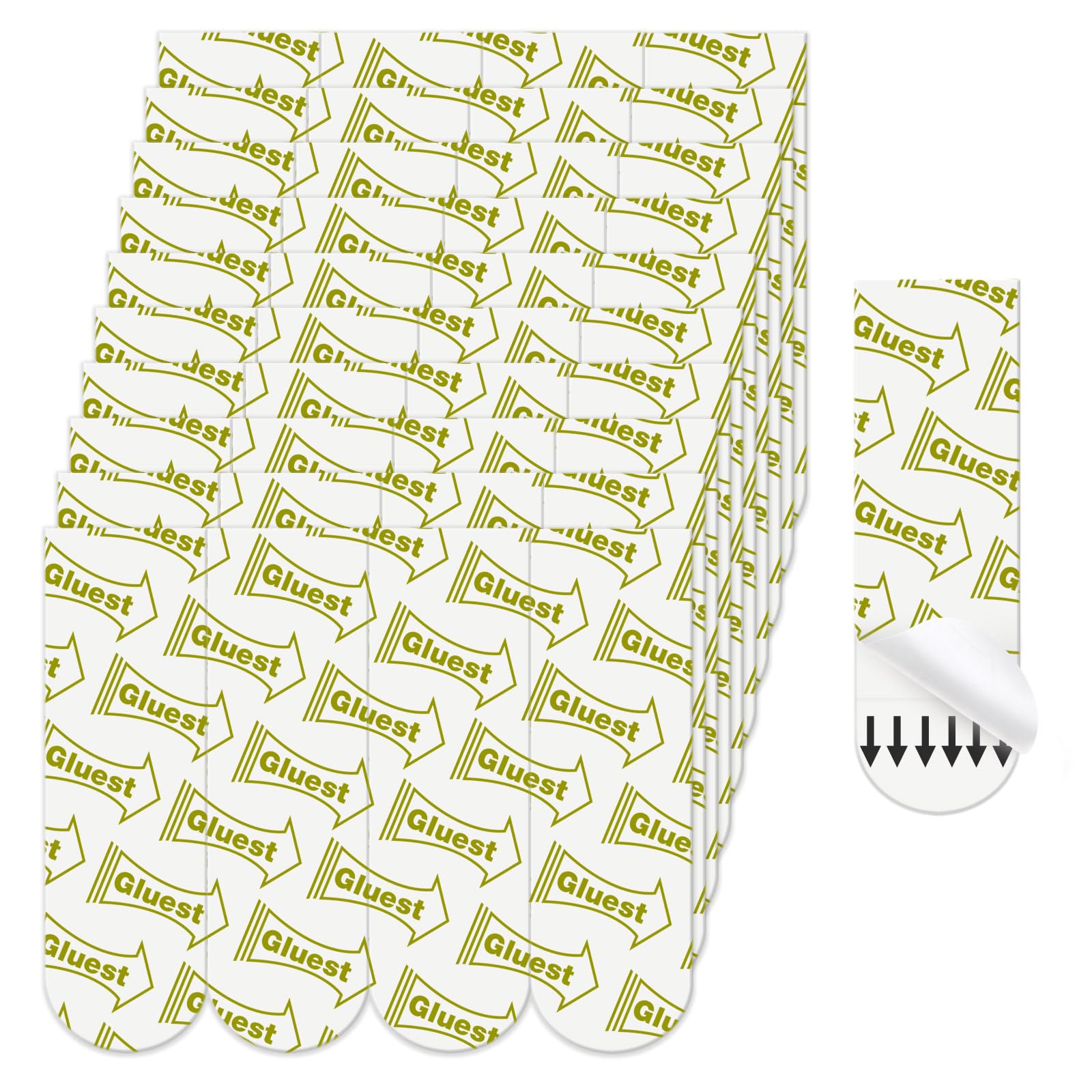 40 Medium Adhesive Strip, Removable Picture Hanging Strips, Damage Free Poster Hanging Strip for Medium Wall Hooks, Double Sided Heavy Duty Mounting