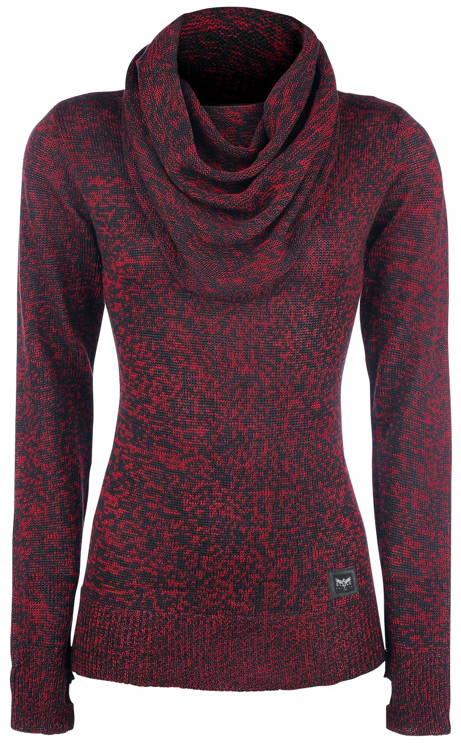 Black Premium by EMP Mujer Jersey Rojo Cuello Alto