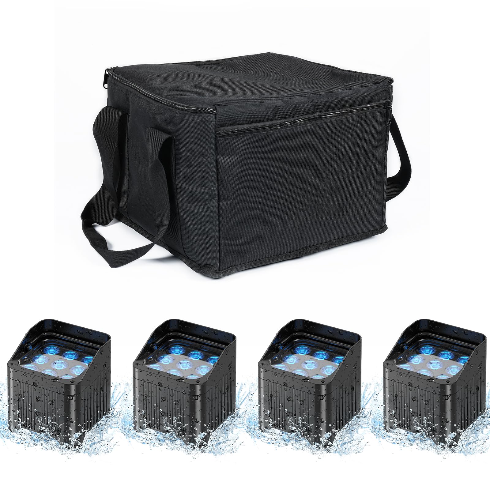 Amazon.com: ZEMOJ IP65 Waterproof Battery Powered Uplights, 9X18W