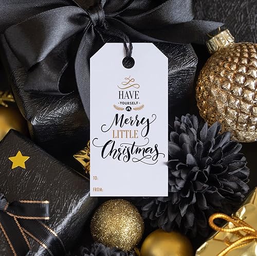 Miniatura 6 de Etiquetas de regalo de Navidad con cuerda, regalo de agradecimiento, etiquetas de nombre de Navidad, etiquetas colgantes de Navidad para regalos,