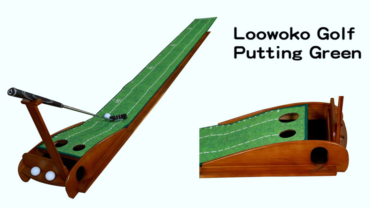 Amazon.com : Loowoko Indoor Putting Green with Ball Return, Golf 