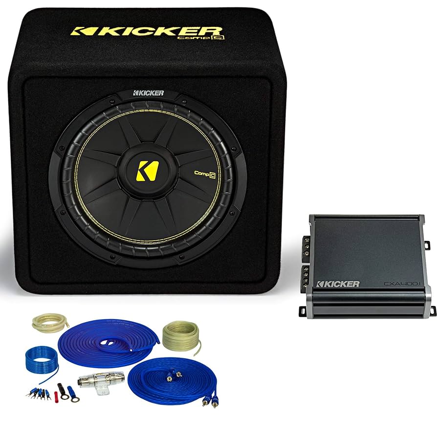 KICKER CompR 12インチ サブウーファー ボックス付き Amazon.co.jp: KICKER トリプル12インチ コンプロードサブ