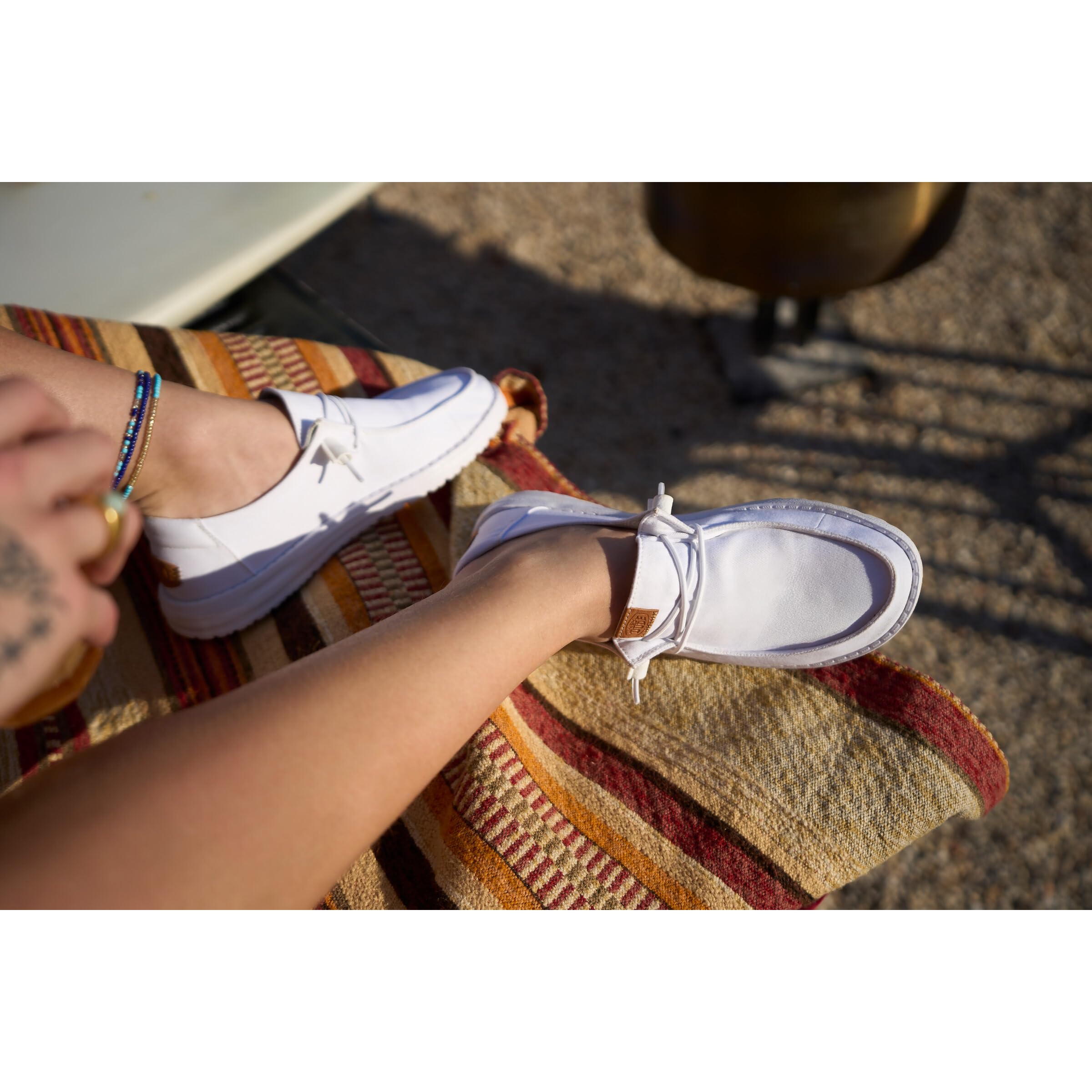 HEYDUDE Wendy Stretch Canvas Damen Slip-On Flache Schuhe Ballerinas