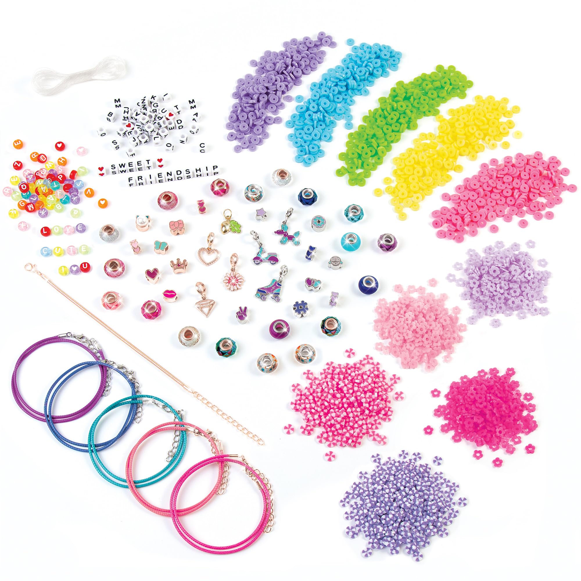 Make It Real: Best Day Ever! Deluxe Jewelry Studio - 2183pcs - DIY Craft Kit, Design & Make Over 30 Breacelets, Beads & Charms, Girls & Kids Ages 8+ - Image 3