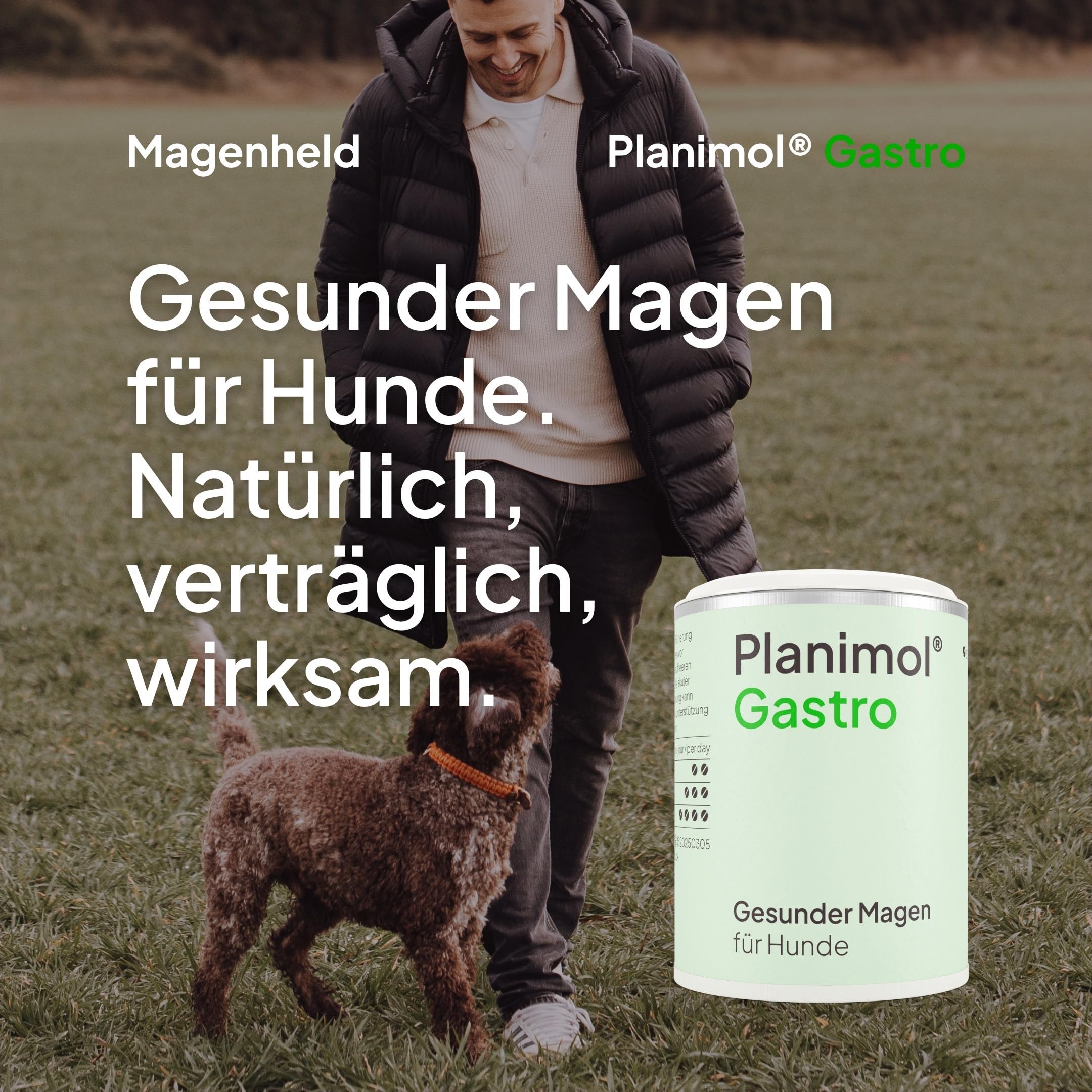 Gastro — Magensnack für Hunde — 100% natürlich — unterstützt bei empfindlichem Magen — unterstützt Magenschleimhaut & Säurebalance — 90 Tabletten