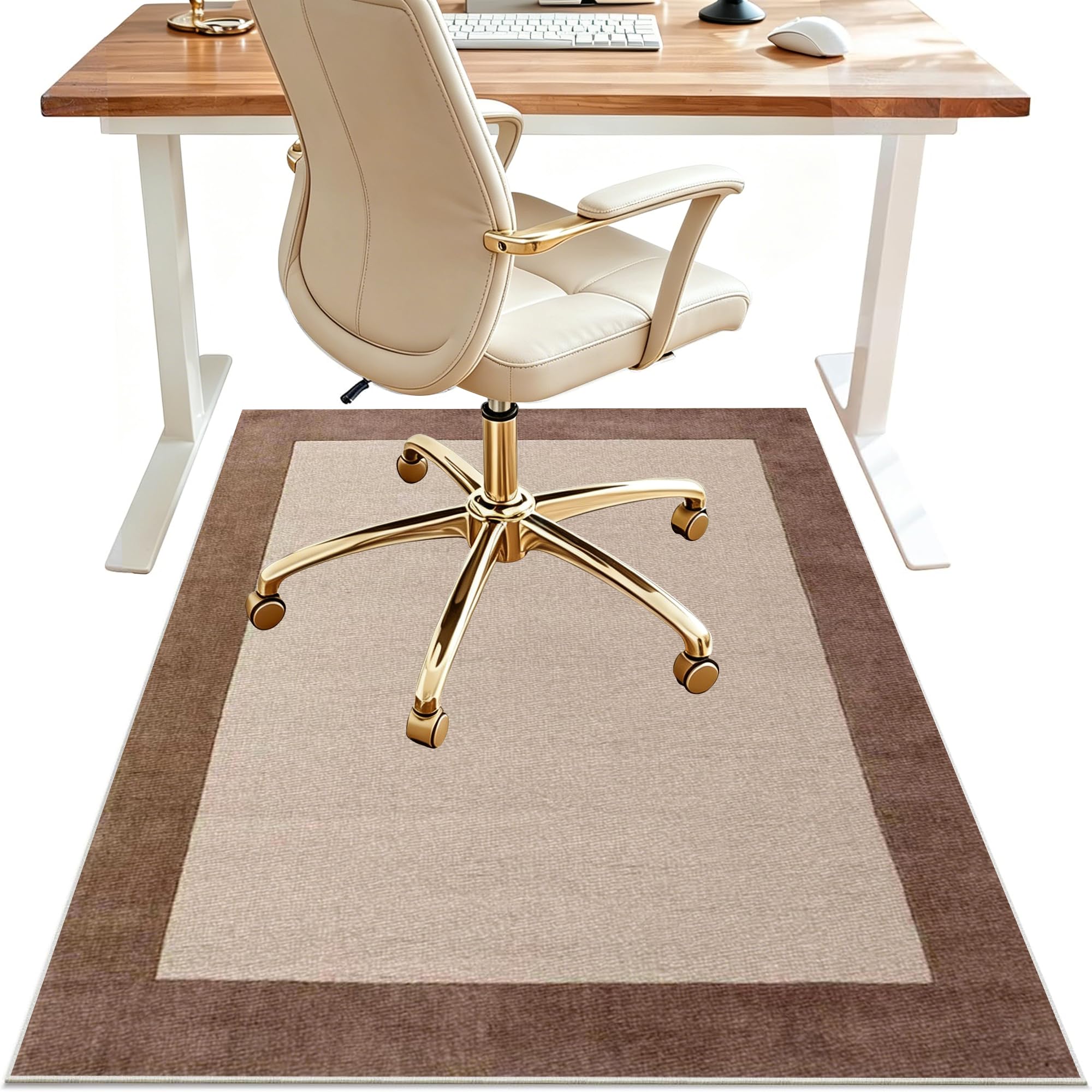 Office Chair Mat for Carpet Floor, Computer Gaming Chair Mat, Floor Protectors for Rolling Chairs 90 x 120 cm Heavy Duty Desk Chair Mat Non-slip Carpet Protector Chair Mat for Home and Office
