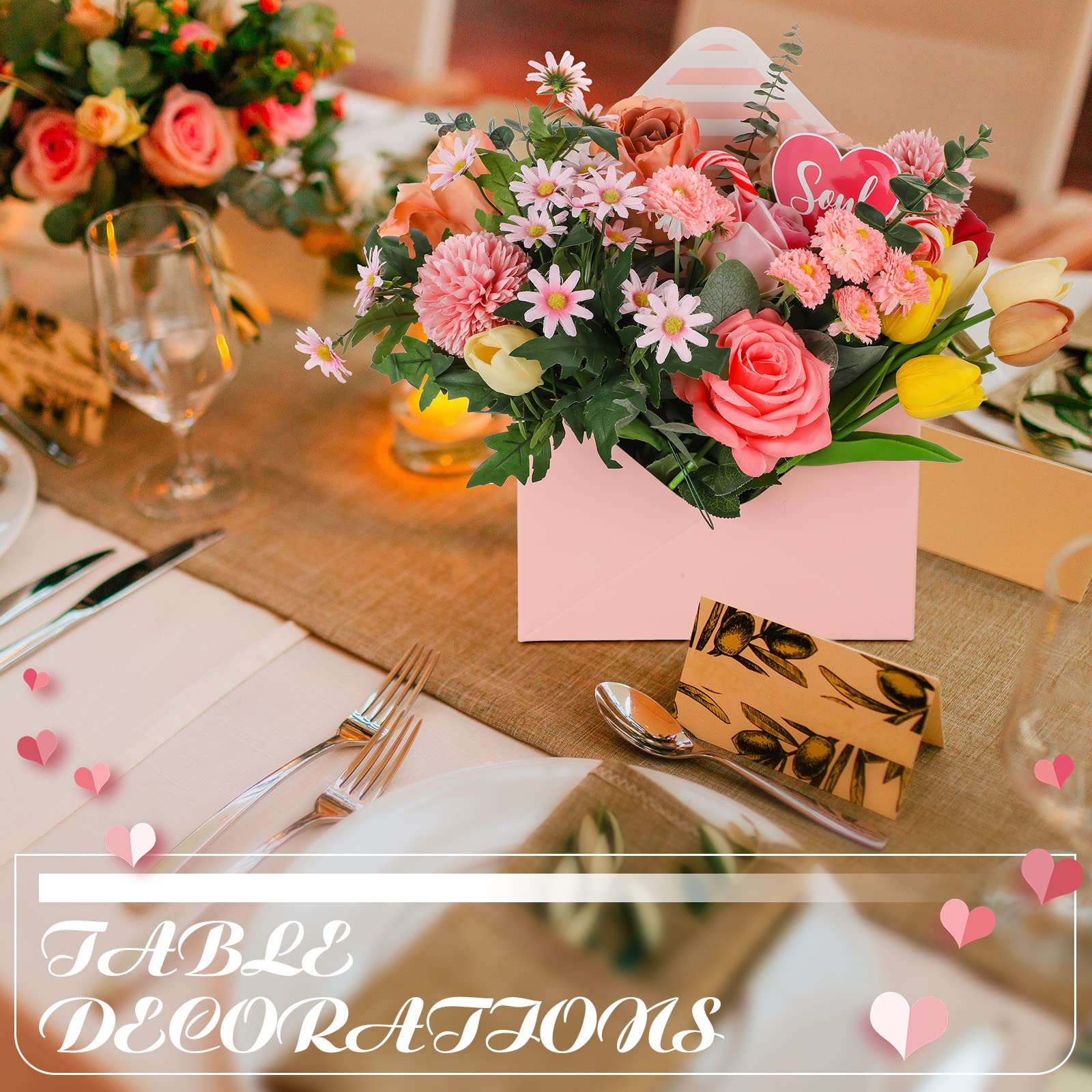 PATIKIL Florist Bouquet Envelope Box, 20 Pack Flower Bouquet