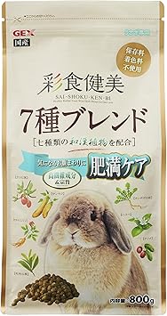 Amazon ジェックス 彩食健美 7種ブレンド肥満 7種の和漢植物 高繊維成分配合 肥満ケア うさぎ用フード 800グラム X 1 ジェックス フード 通販