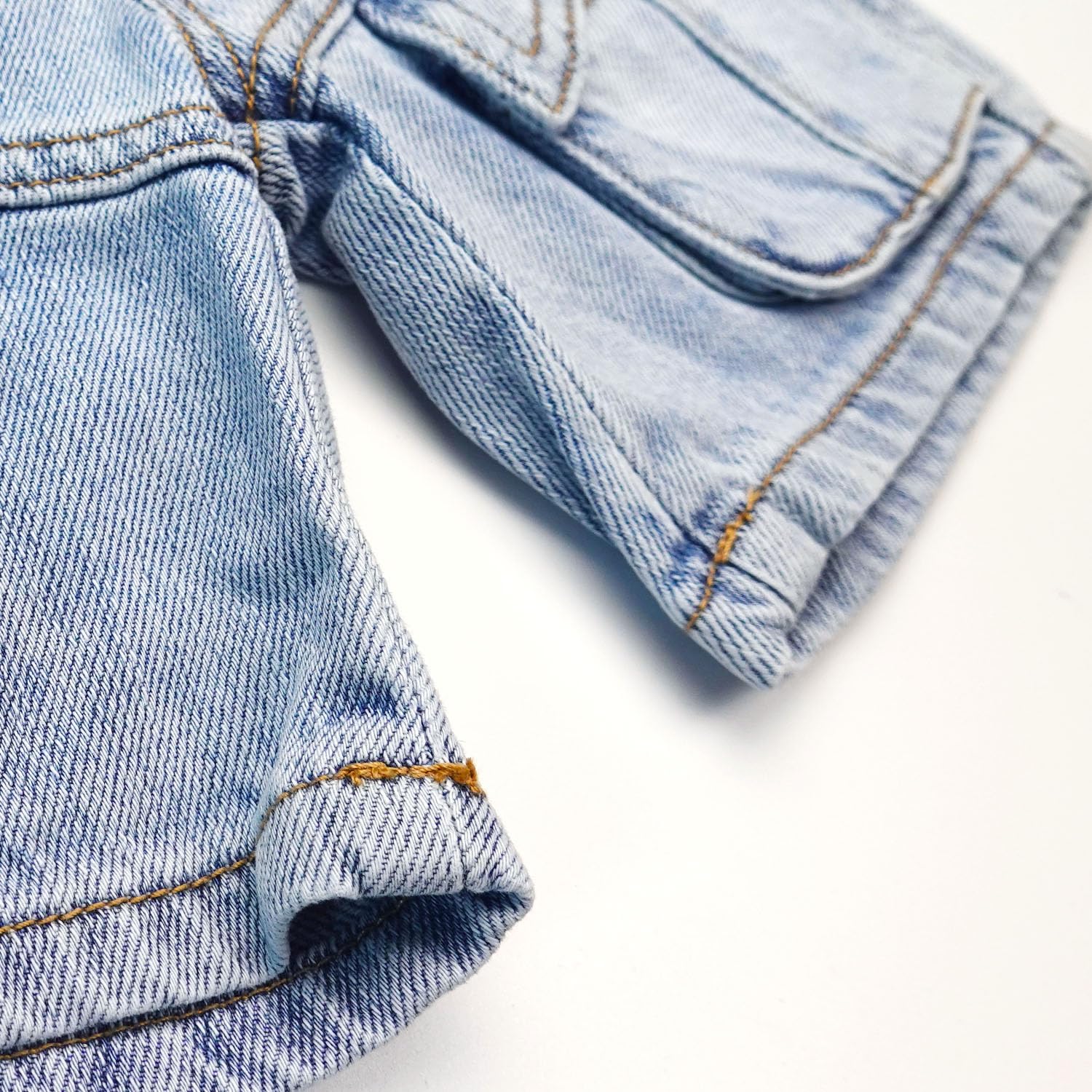 KIDSCOOL SPACE Pantalones Cortos para bebés y niños pequeños y Grandes, Pantalones Vaqueros Cargo de Verano con Cintura elástica Acanalada para niñas