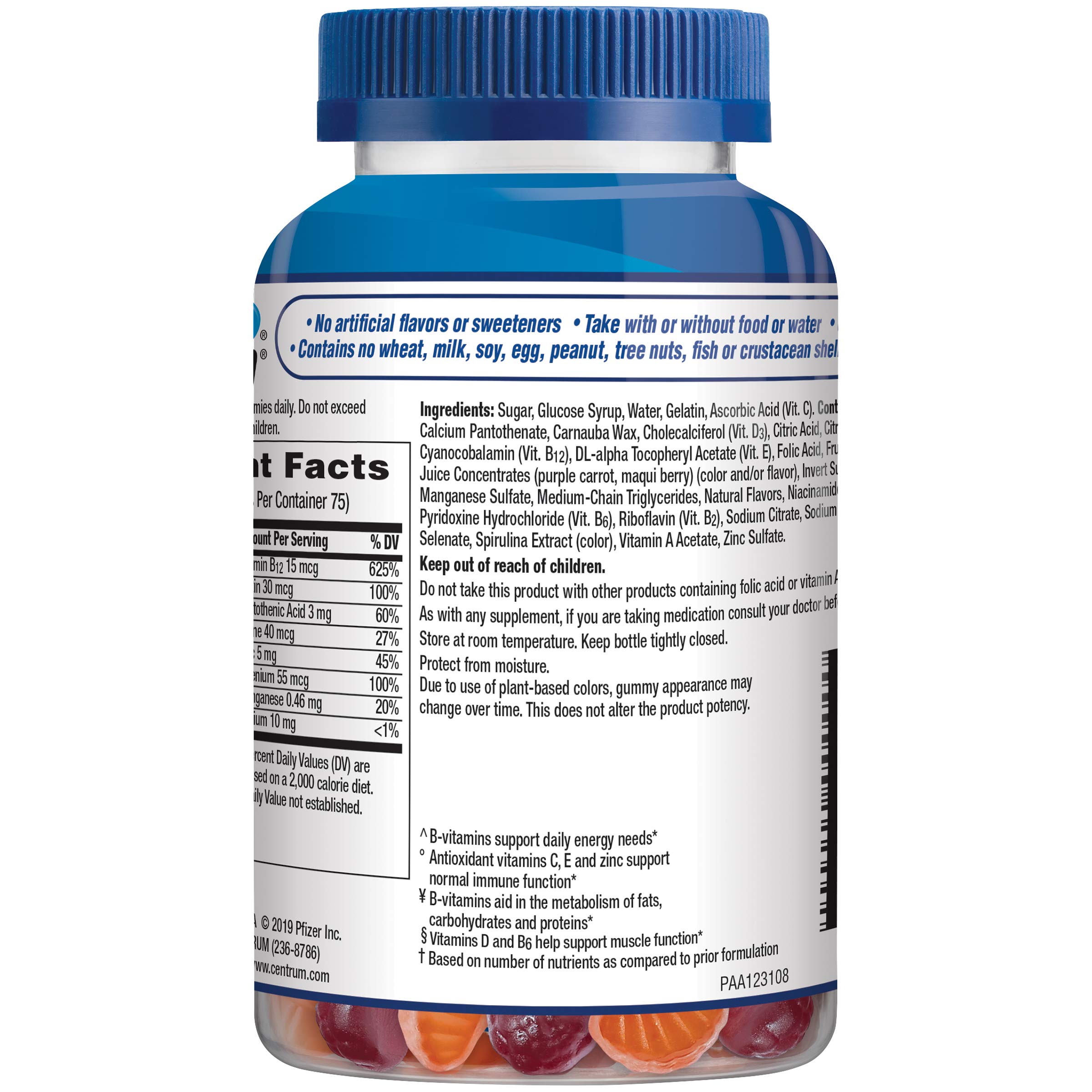 Centrum MultiGummies Gummy Multivitamin for Men, Multivitamin