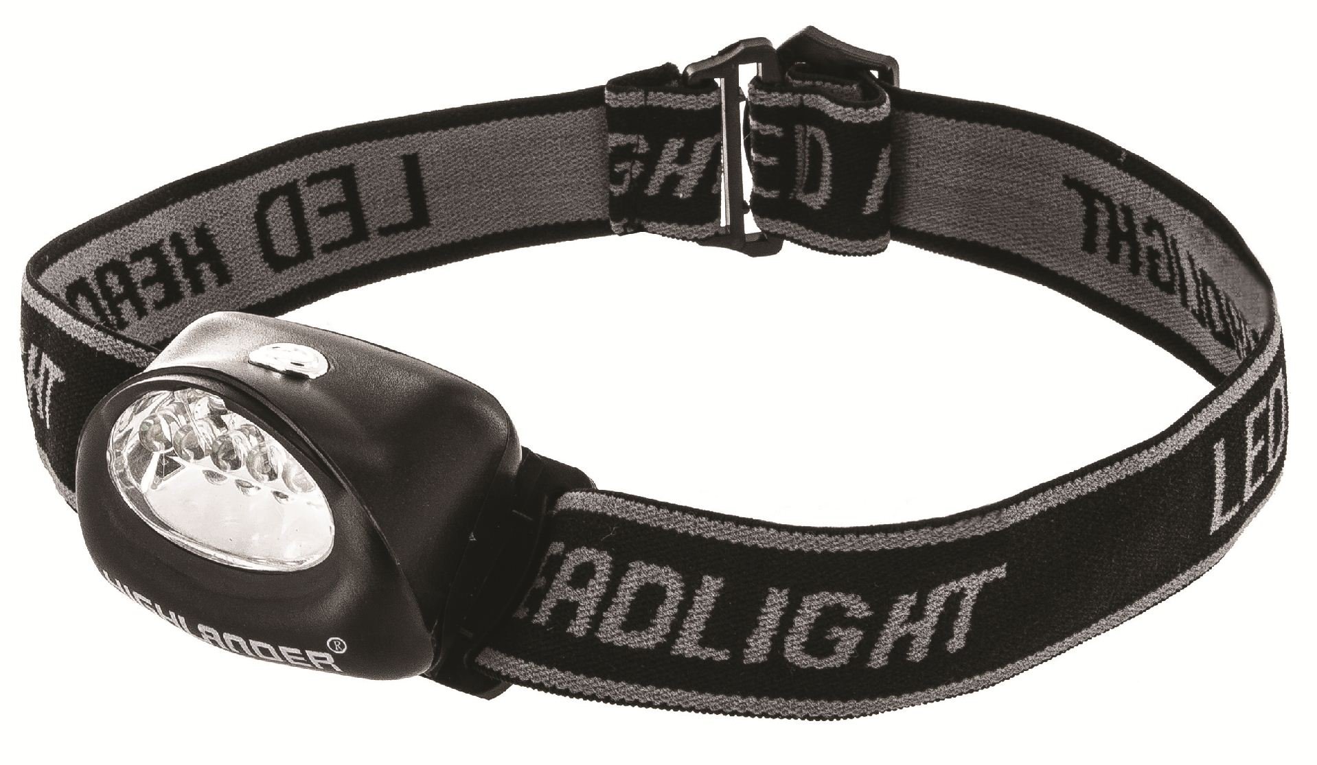 Zip Zap Zooom Black/Light Highlander 5 Led Travel Adventure Head Torch Lantern Camping Festival Lamp Reading