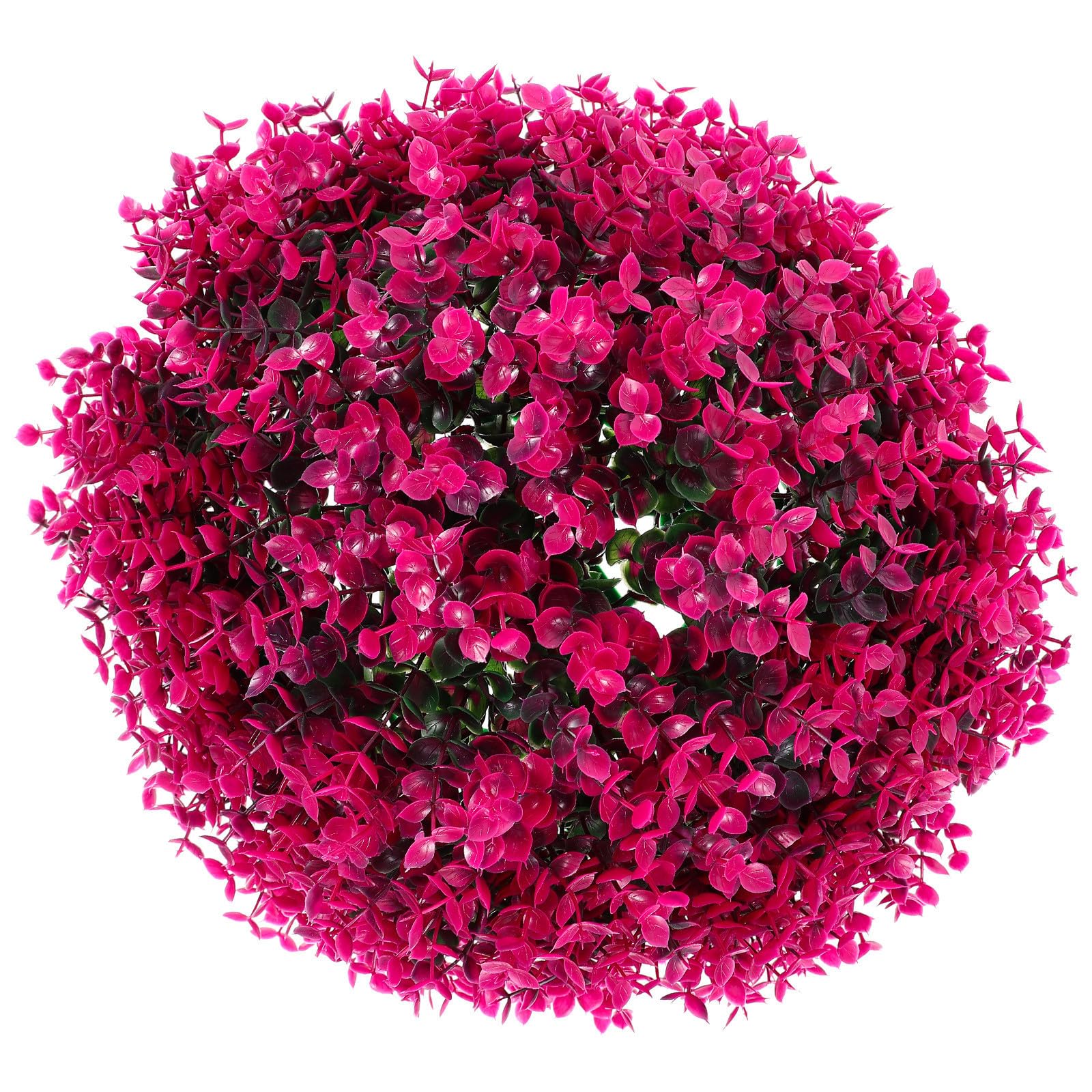Eucalipto artificial en bola decorativa plástica para diseño interiorismo exterior y terrazas