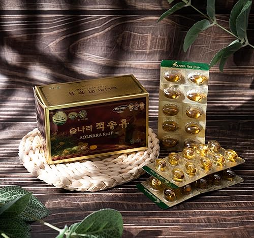 Miniatura 2 de SOLNARA Aceite de aguja de pino (60 cápsulas  1 caja)  Aguja de pino rojo coreano artesanal silvestre, certificado