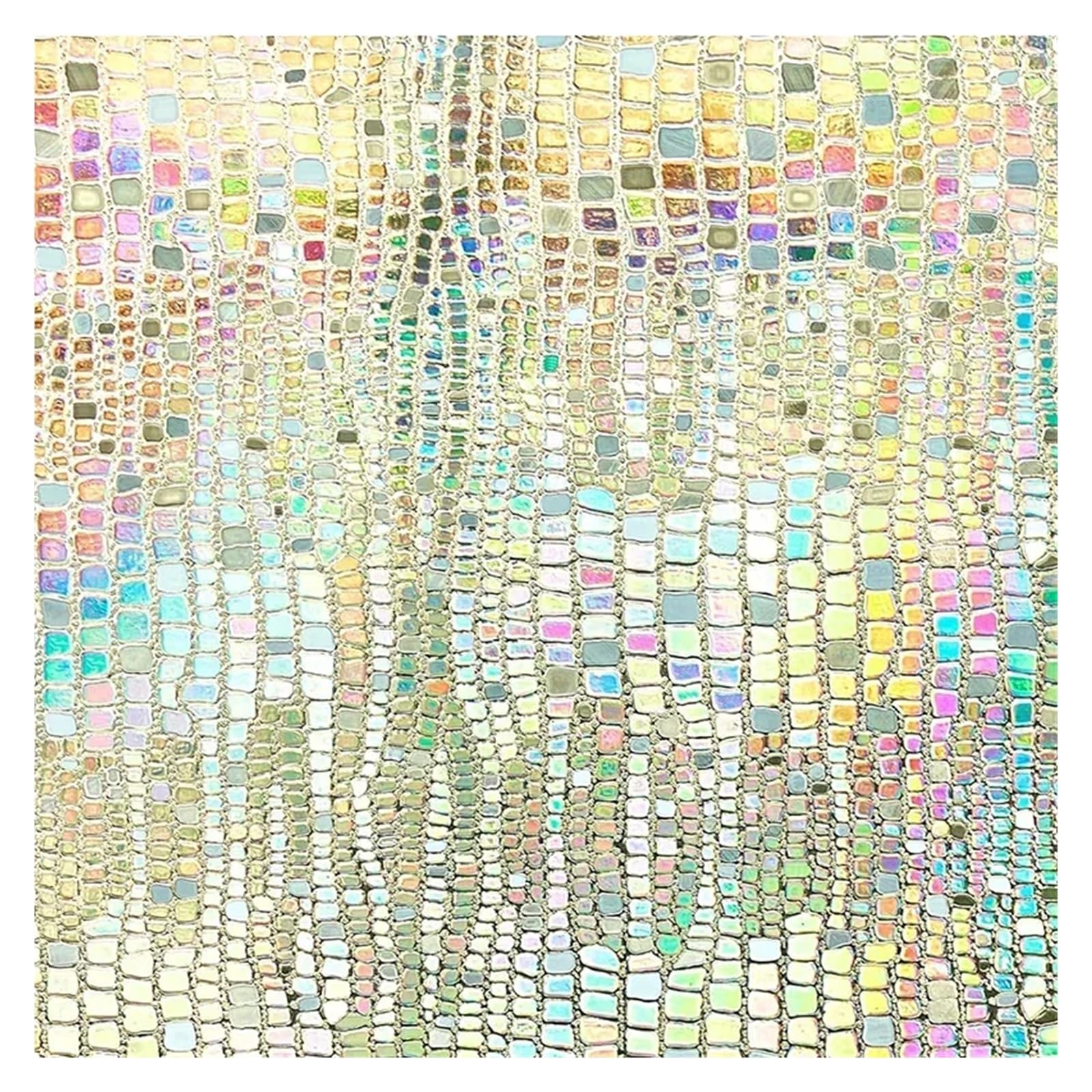 Stained Glass Window Film Window Privacy Film Vinyl Stained Glass Decals Static Cling Sticker(Color3,30x100cm)