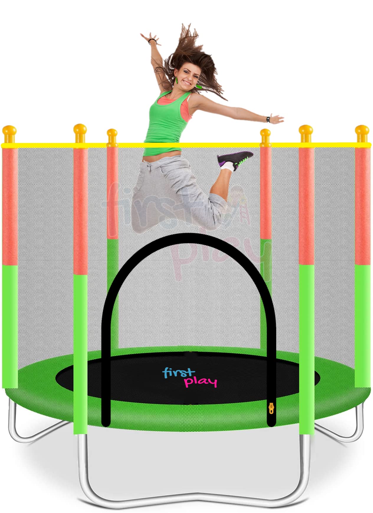 Buy First Play 55 inch Trampoline with Safety Net & UShape Legs for