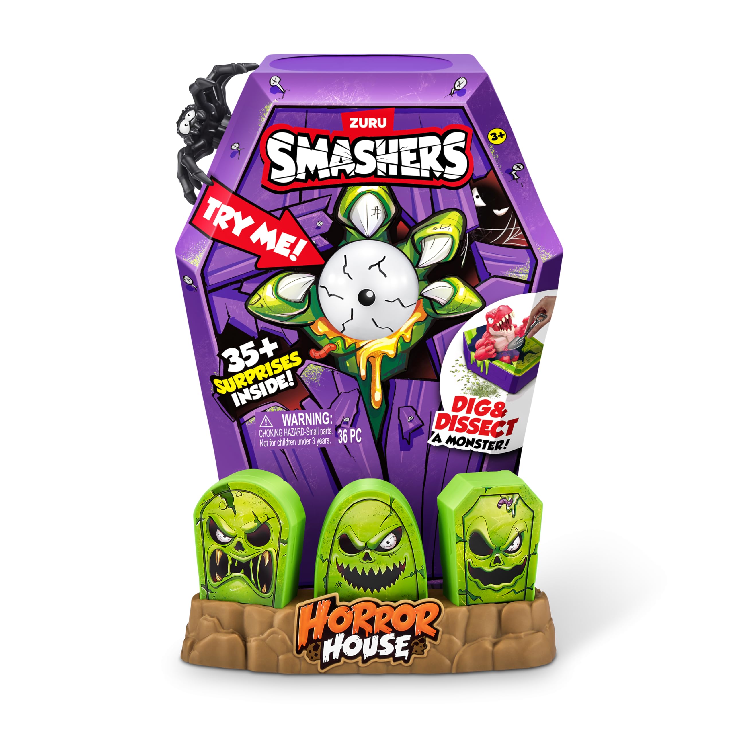 Large Horror House - Series 1, Spooky Playset with Collectible Figures, Smash Eggs to Reveal Creepy Characters & Accessories, Perfect for Adventures & Fun
