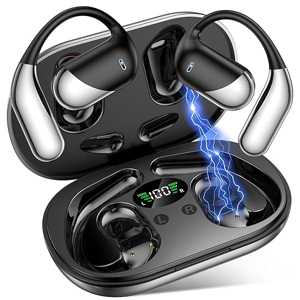 AI Translation Earbuds Real Time,Open Ear Earbuds,168 Languages,60H Playtime translator earbuds 4-in-1 Buletooth 5.4,Translator Device,Audifonos Traductores Ingls Espaol for Business,Learning